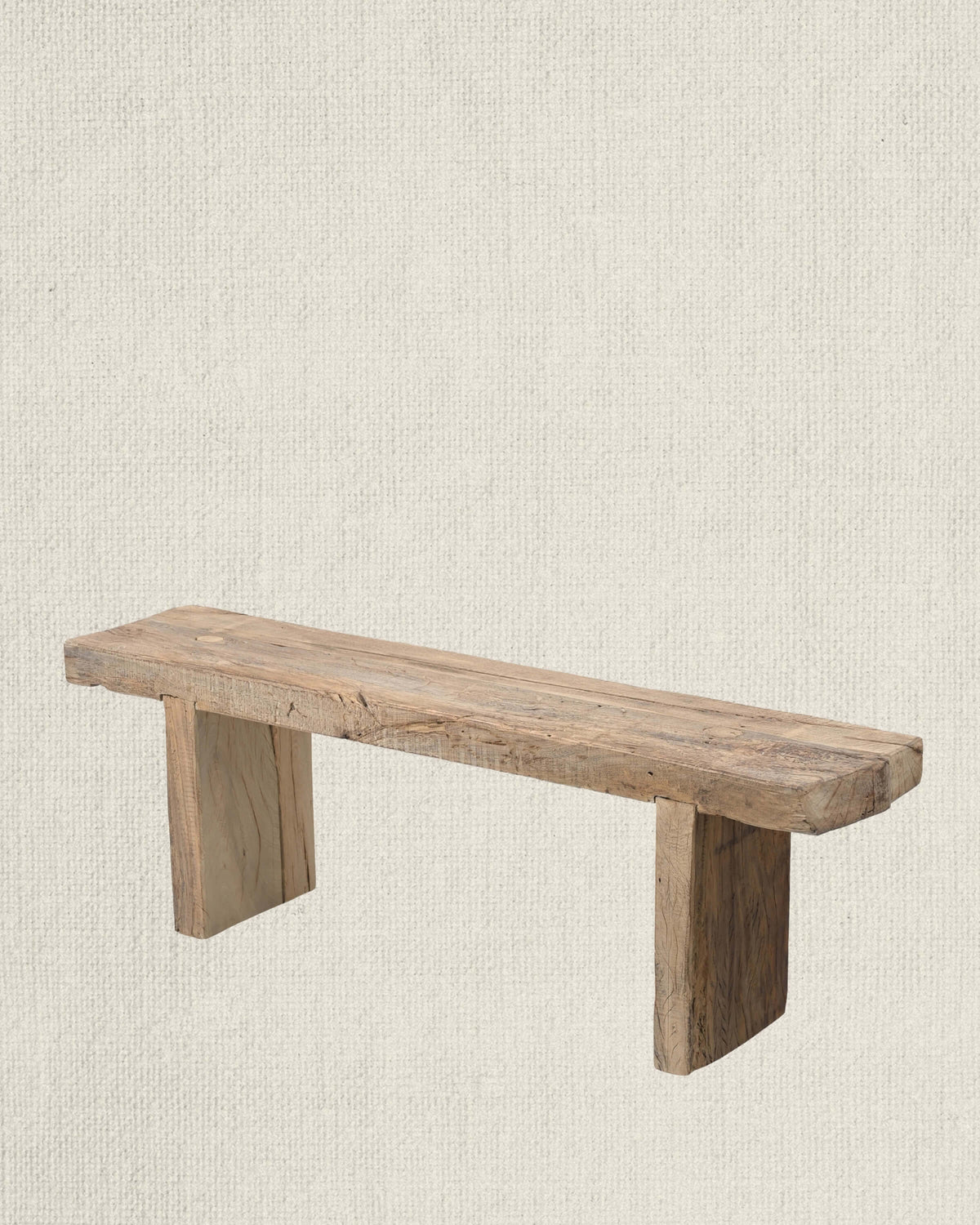 Vintage Teak Wood Bench 55"