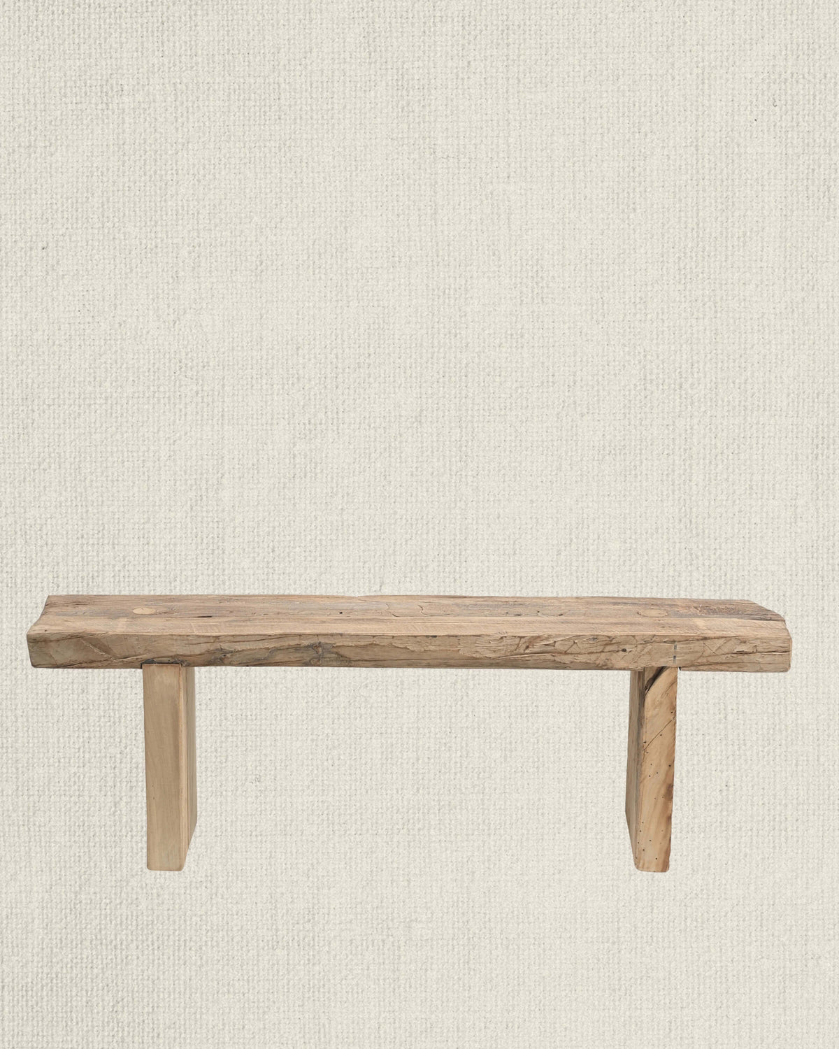 Vintage Teak Wood Bench 55"