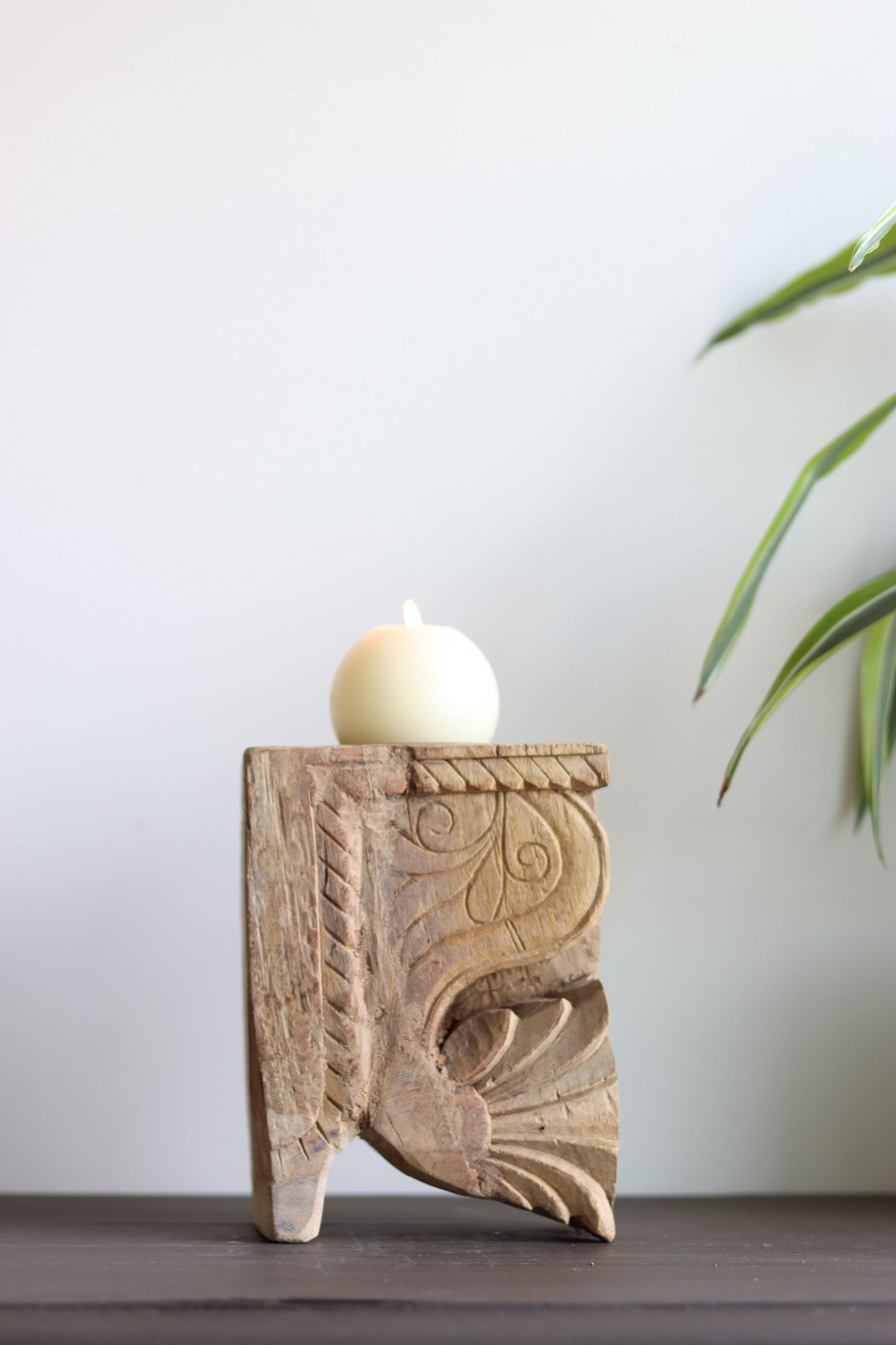 Vintage Corbel Candle Holder & Bookend