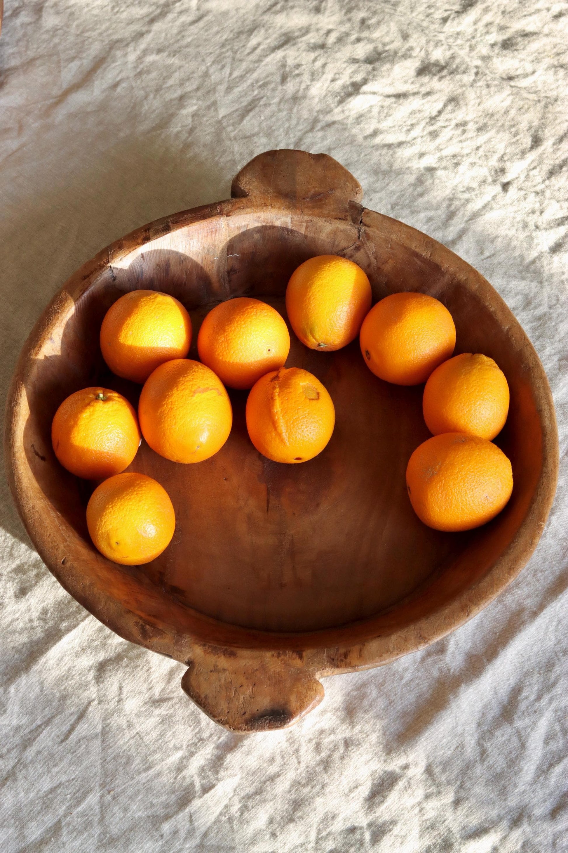 Large Vintage Wooden Parat Tray