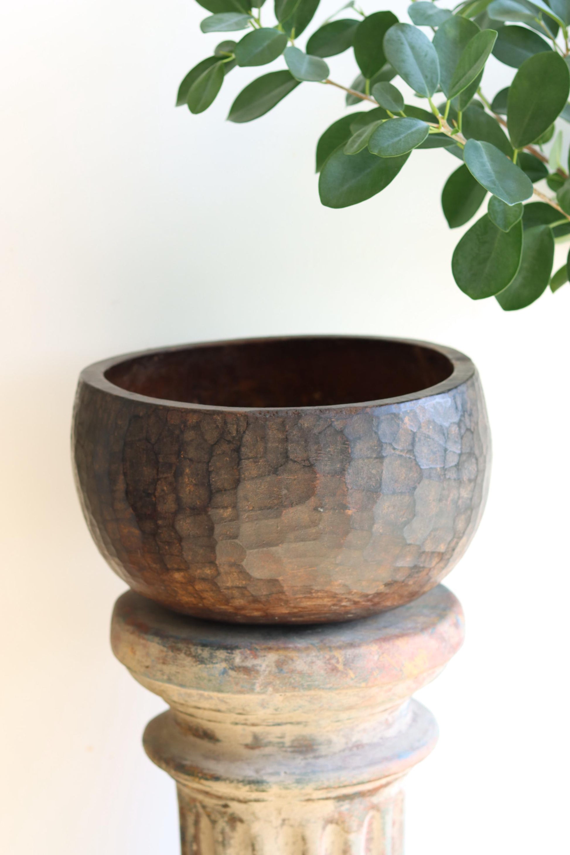 Vintage Naga Primitive Wooden Bowl