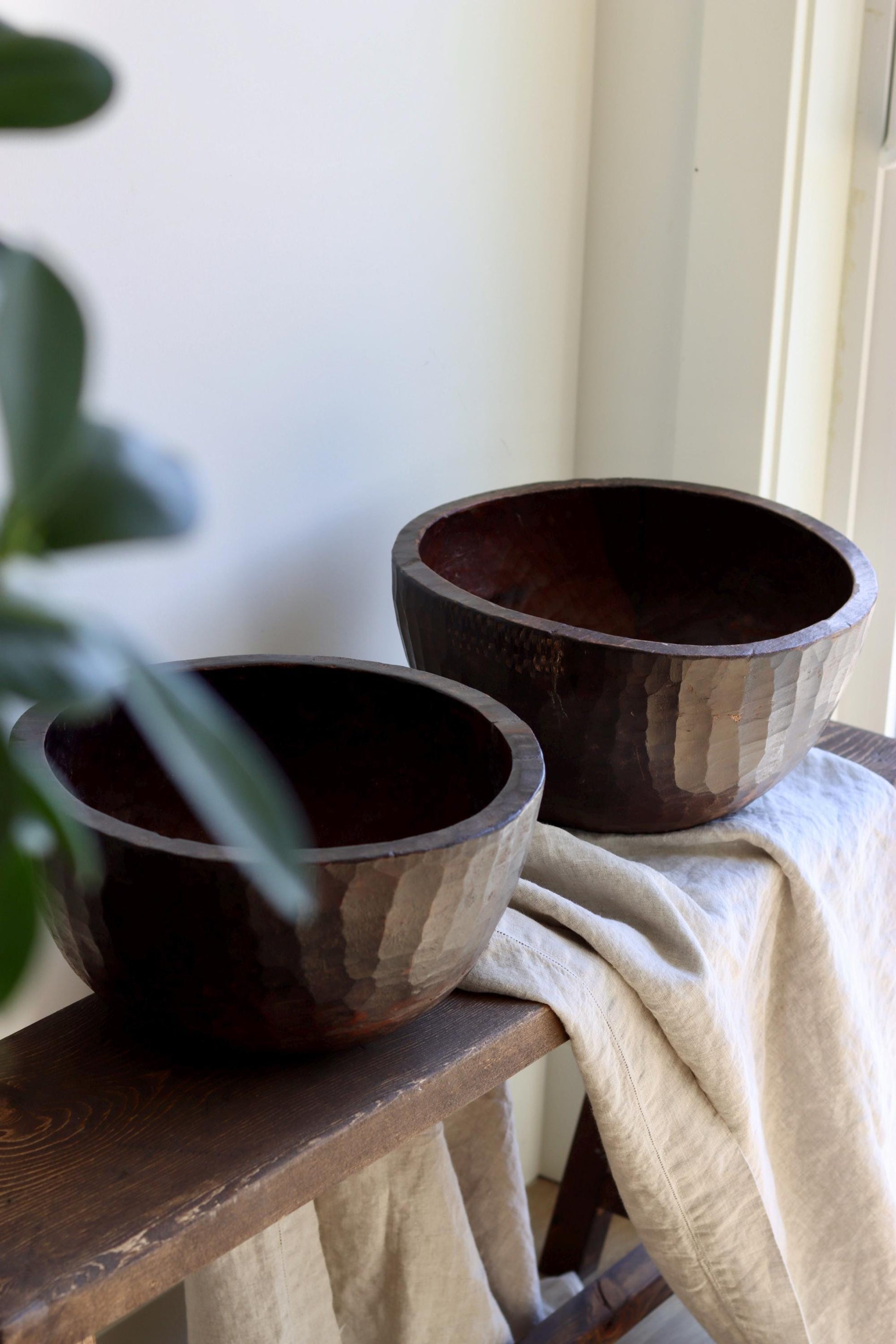 Vintage Naga Primitive Wooden Bowl