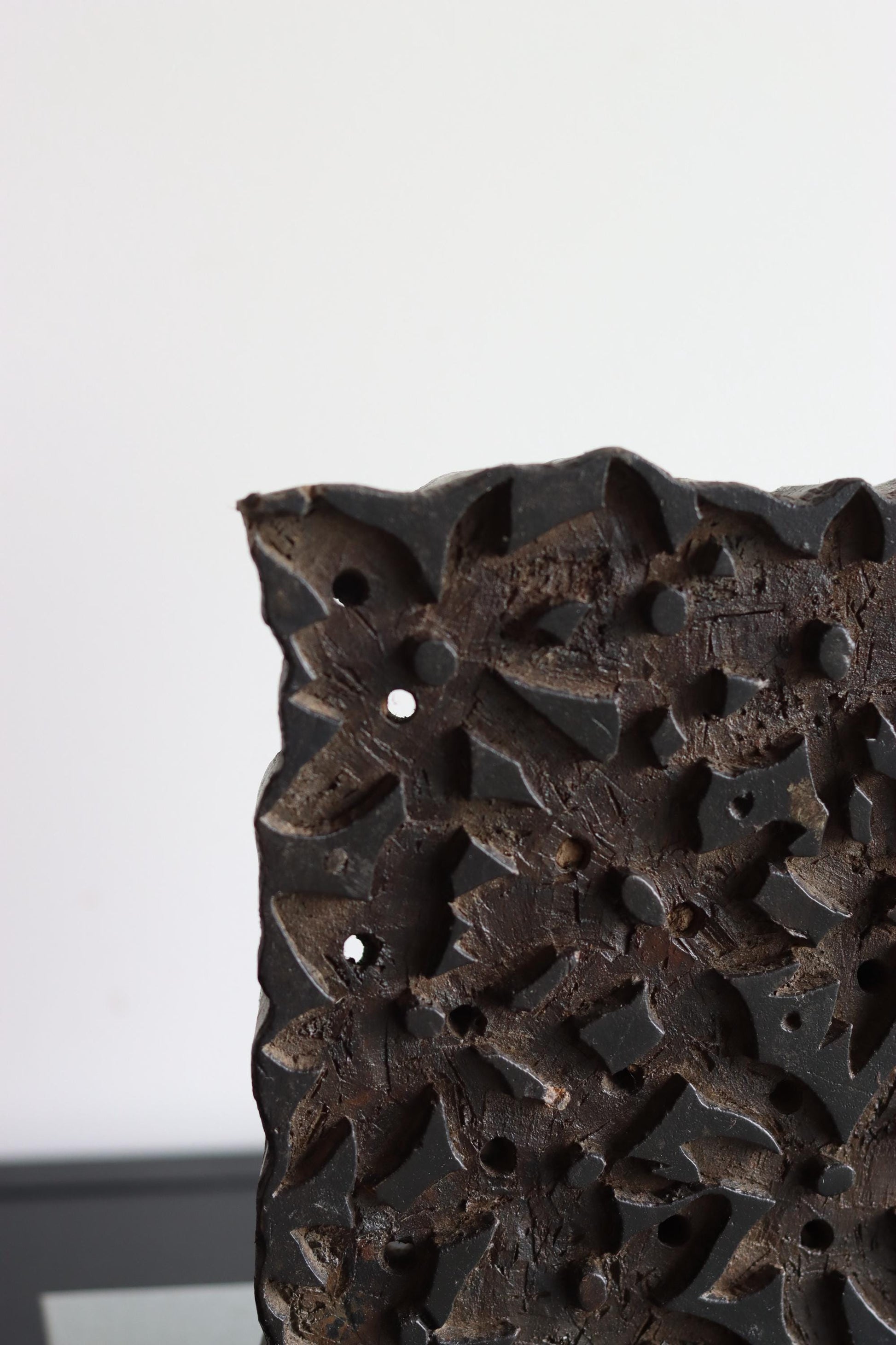 Vintage Block Print Stamp on Stand