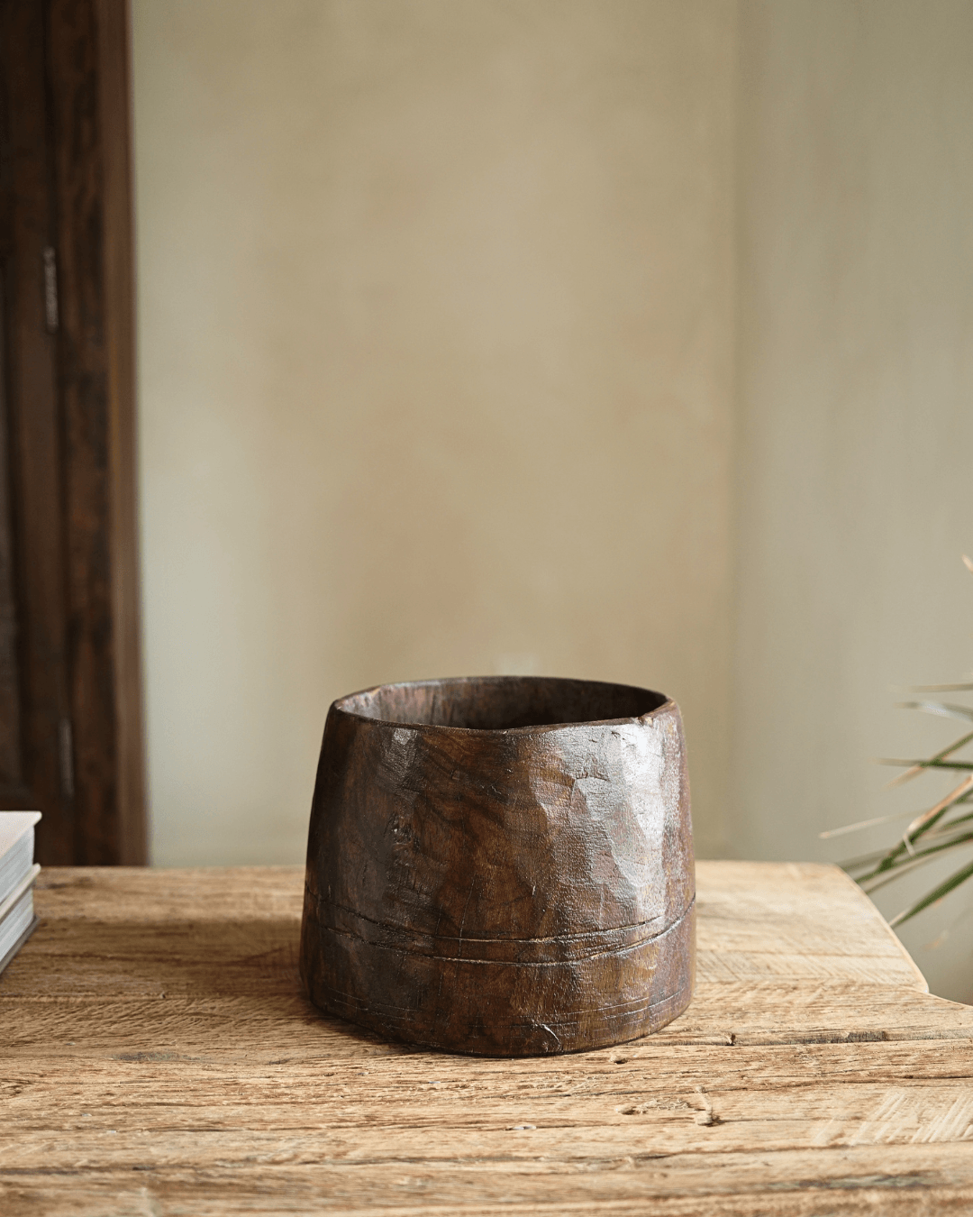 Hand Carved Planter 6.5"