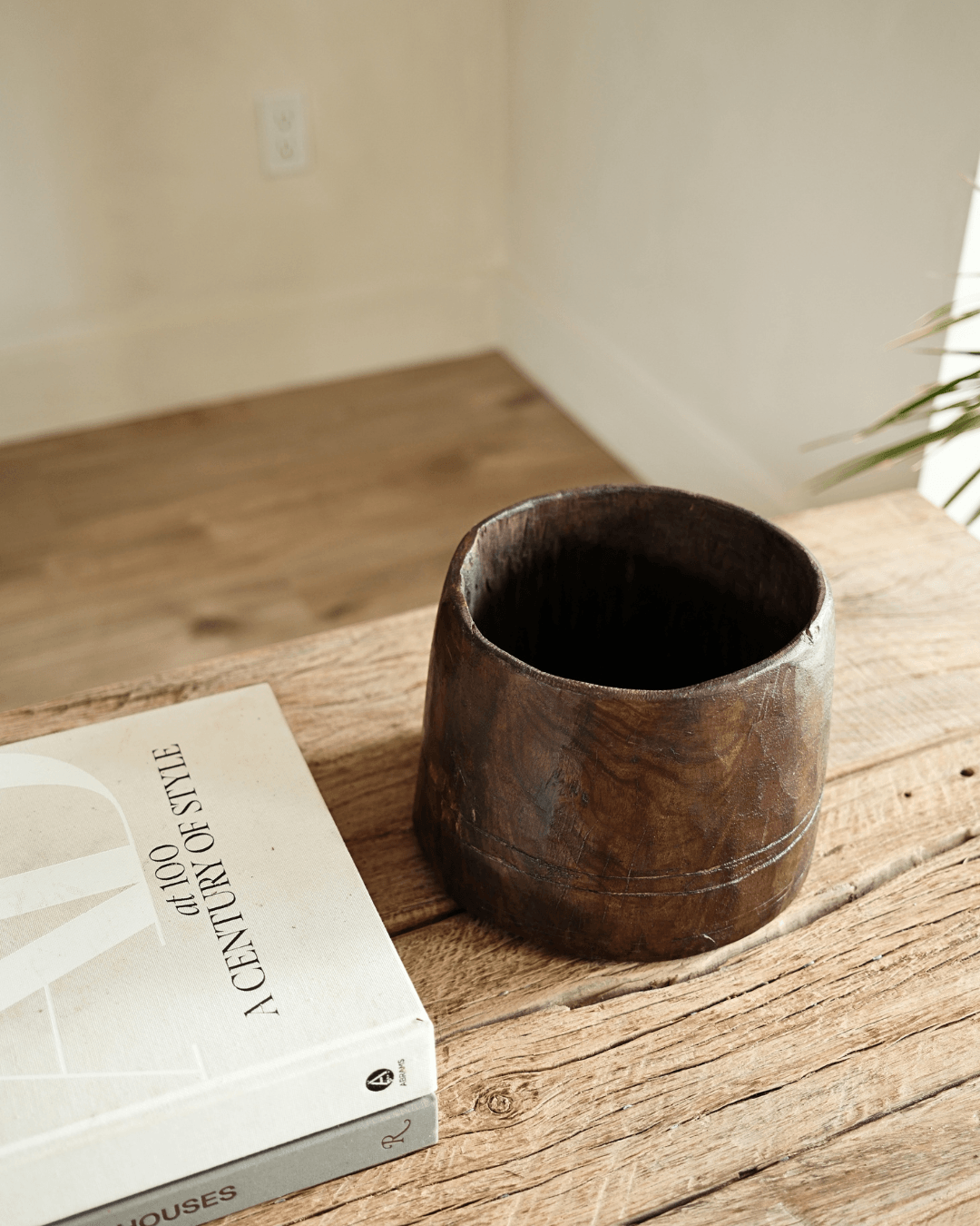 Hand Carved Planter 6.5"