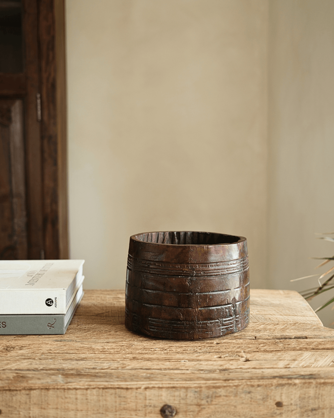 Hand Turned Teak Pot