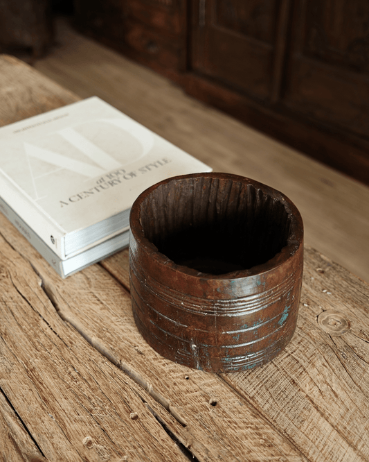 Hand Turned Teak Pot