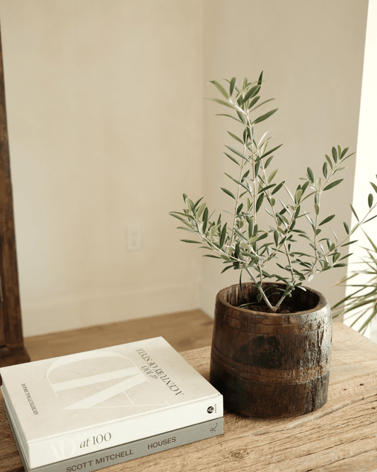 Wood Planter 8"