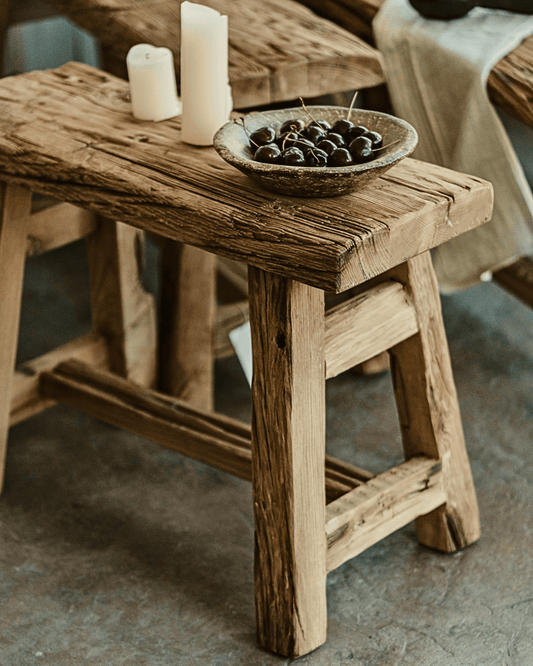 Sleeper Wood Stools