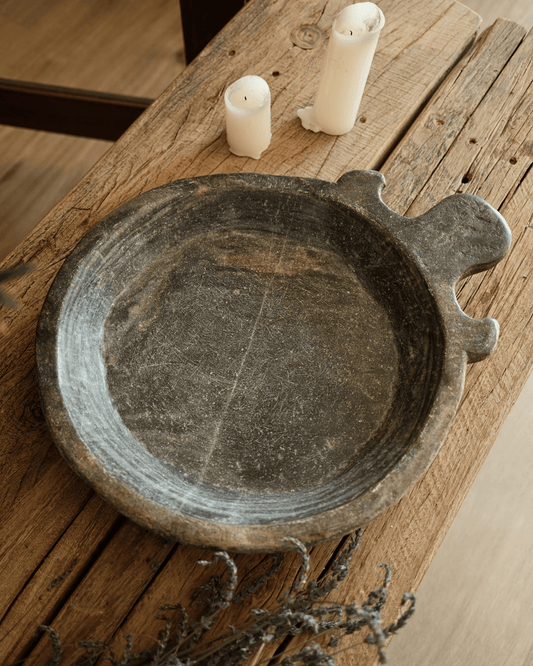 Vintage Marble Parat Tray 19"