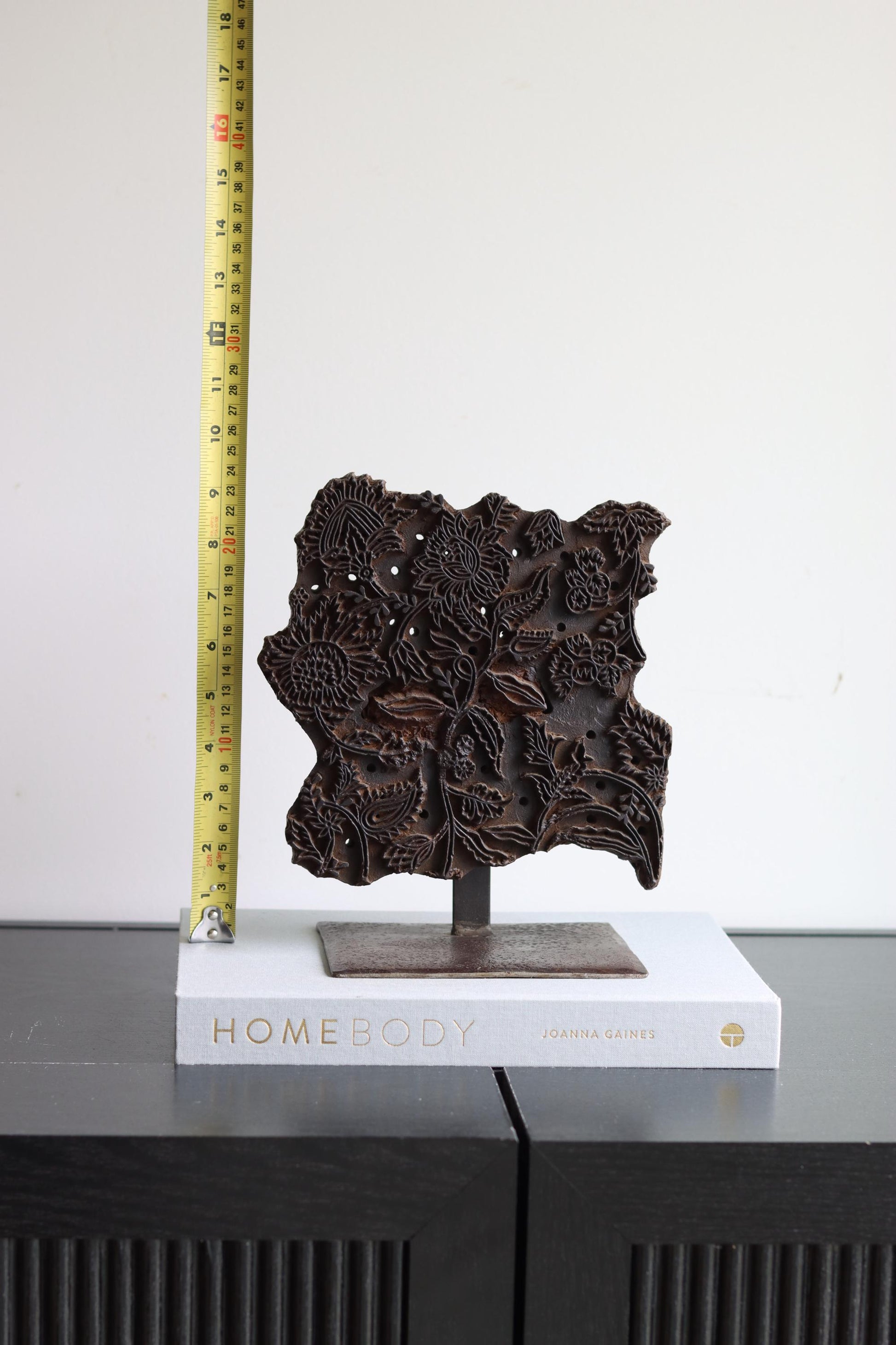 Vintage Block Print Stamp on Stand