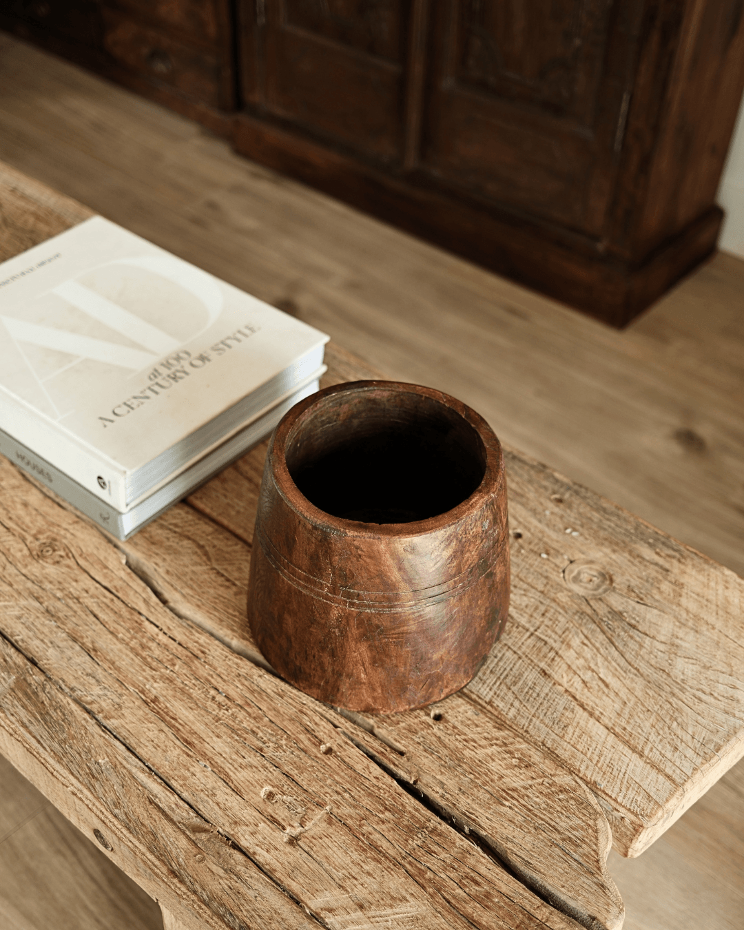 Flared Wood Planter 6.5"