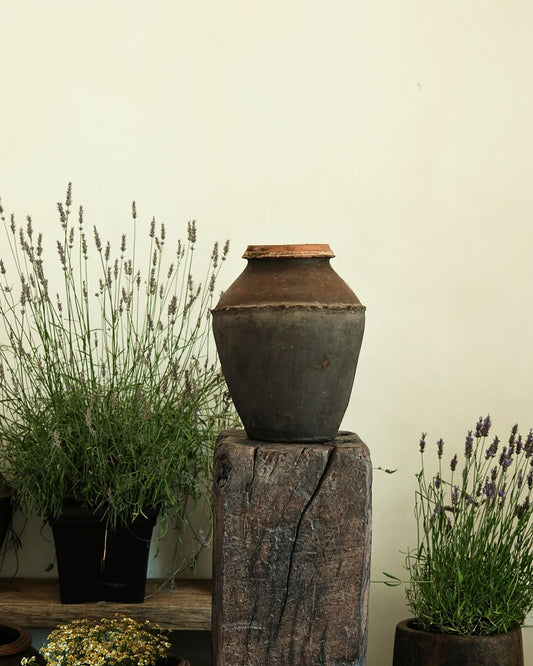 Antique Brown Terracota Vase