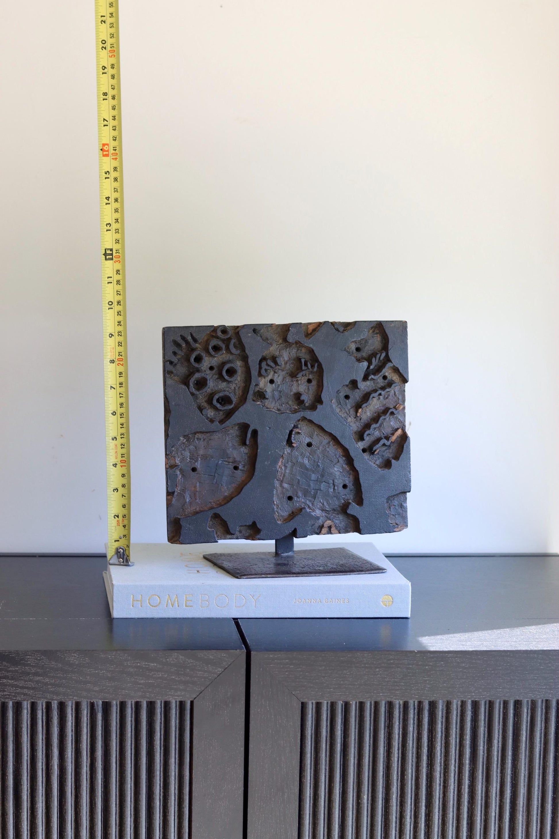 Vintage Block Print Stamp on Stand