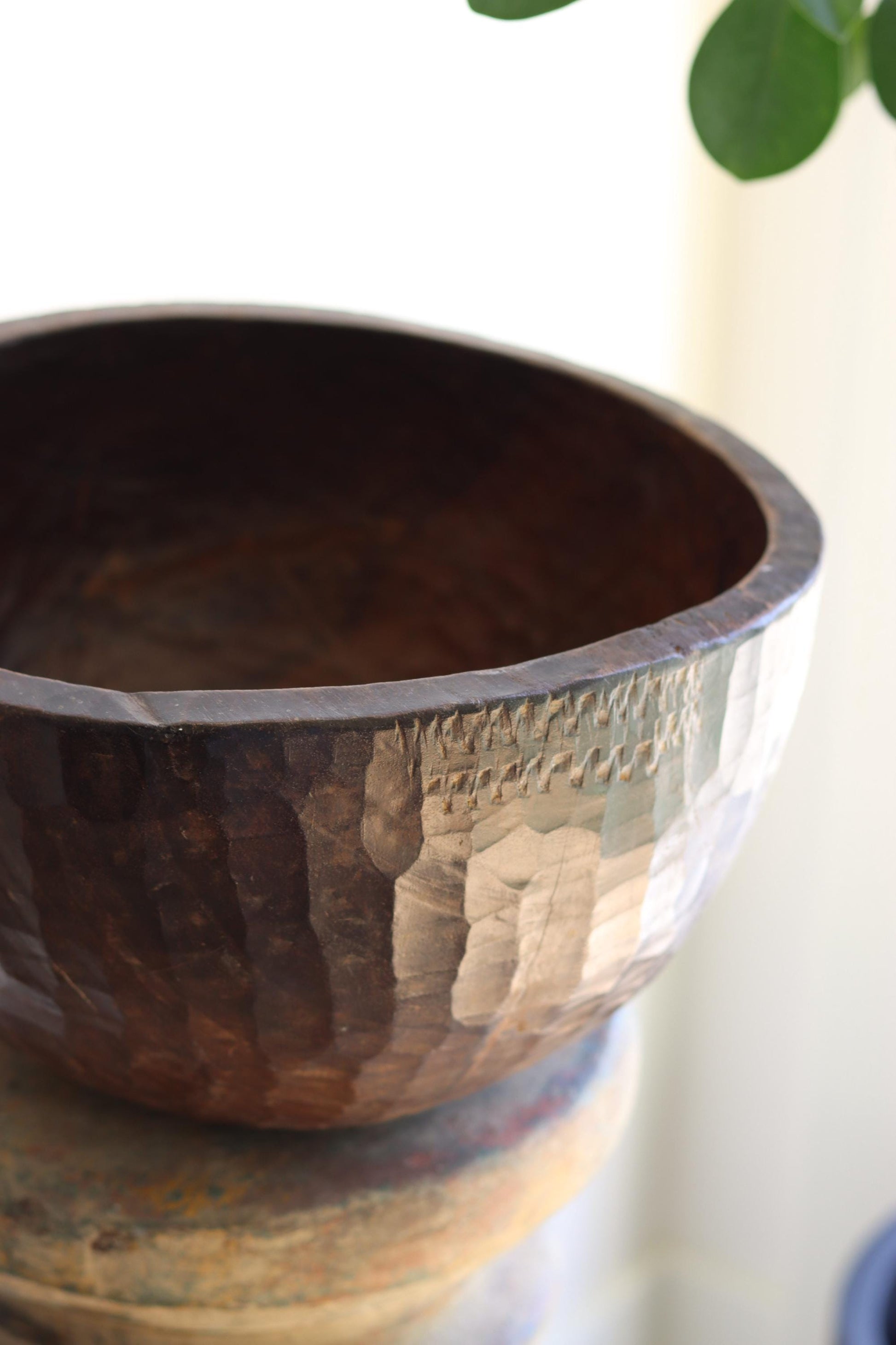 Vintage Naga Primitive Wooden Bowl