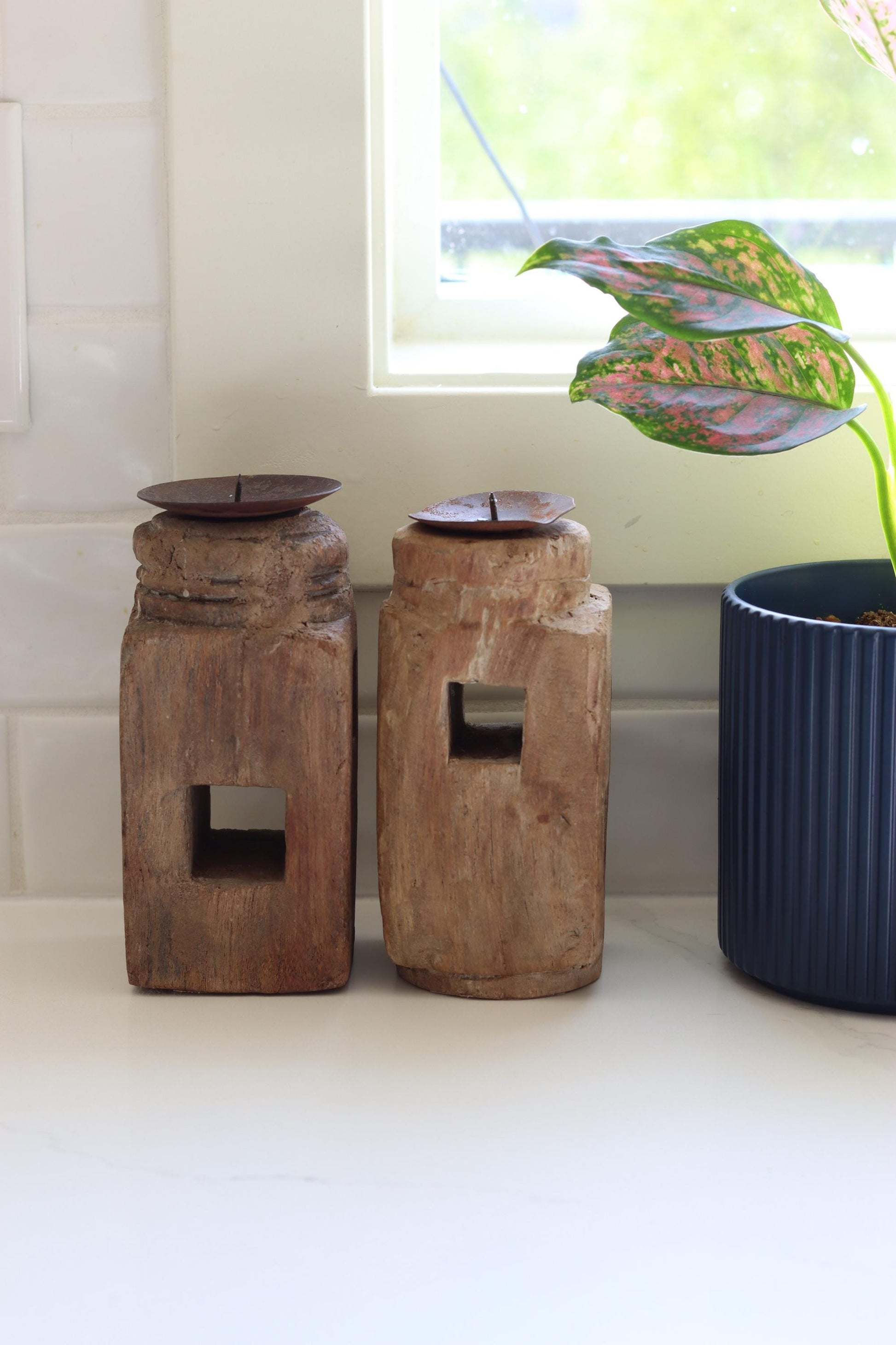 Vintage Small Paga Candle Holders