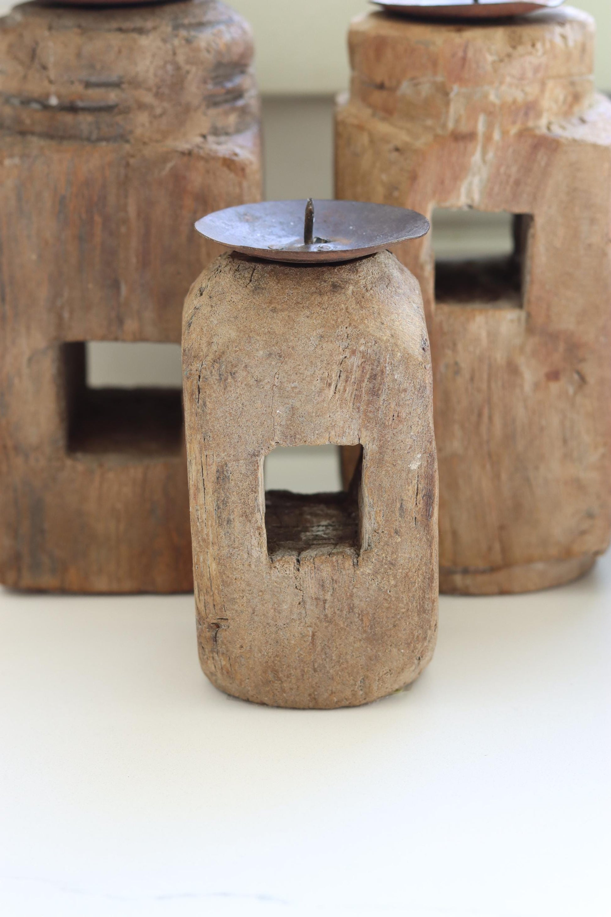 Vintage Small Paga Candle Holders