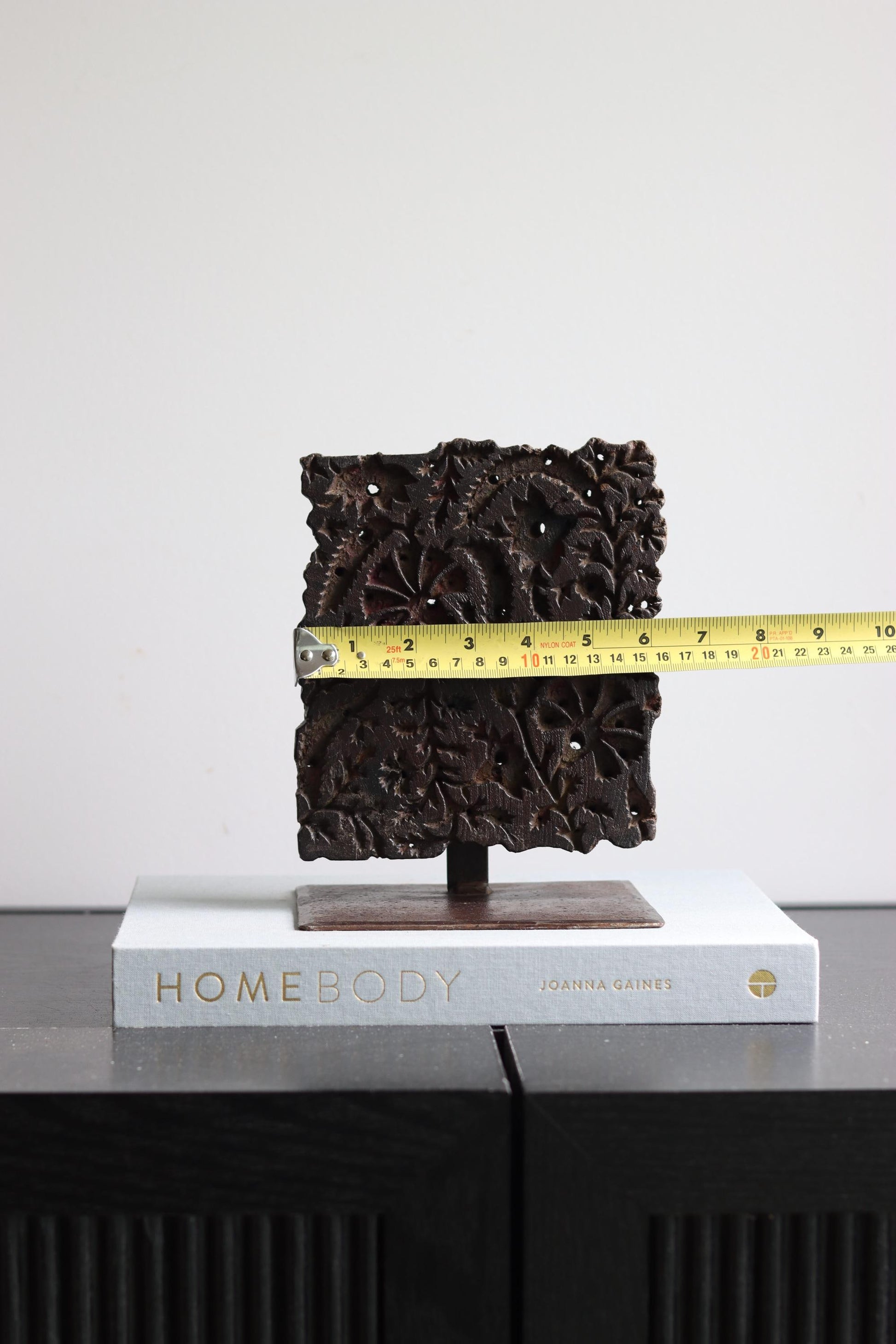 Vintage Block Print Stamp on Stand