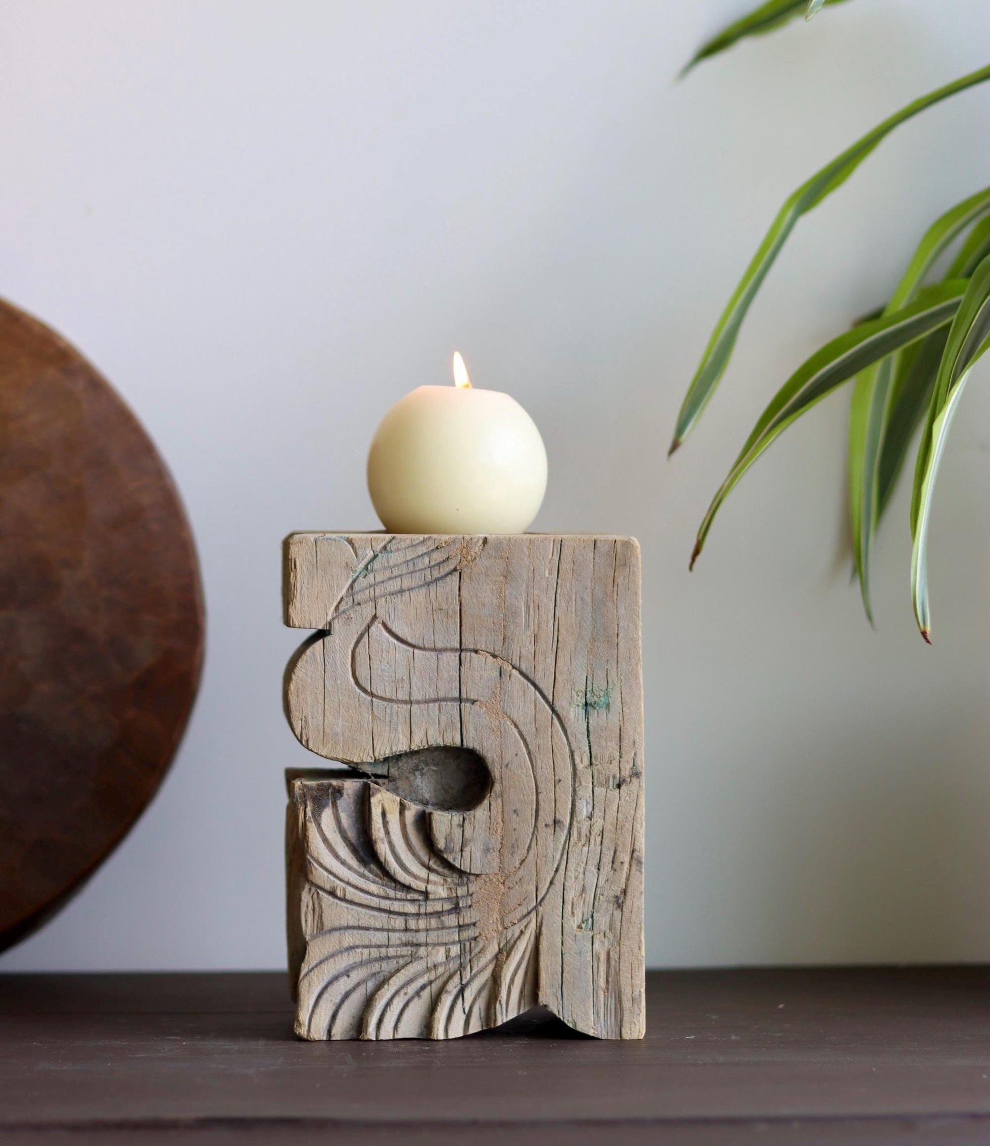 Vintage Corbel Candle Holder & Bookend