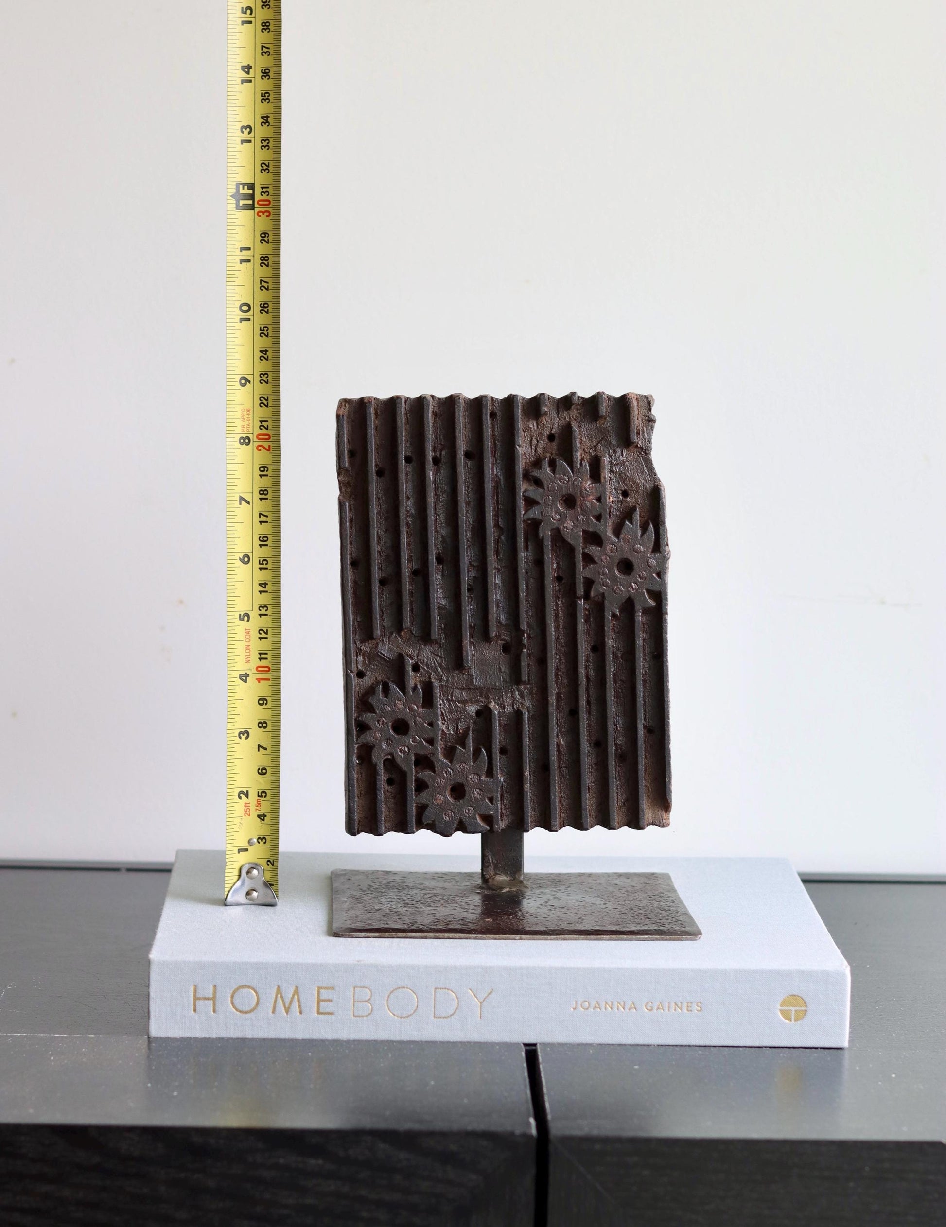 Vintage Block Print Stamp on Stand