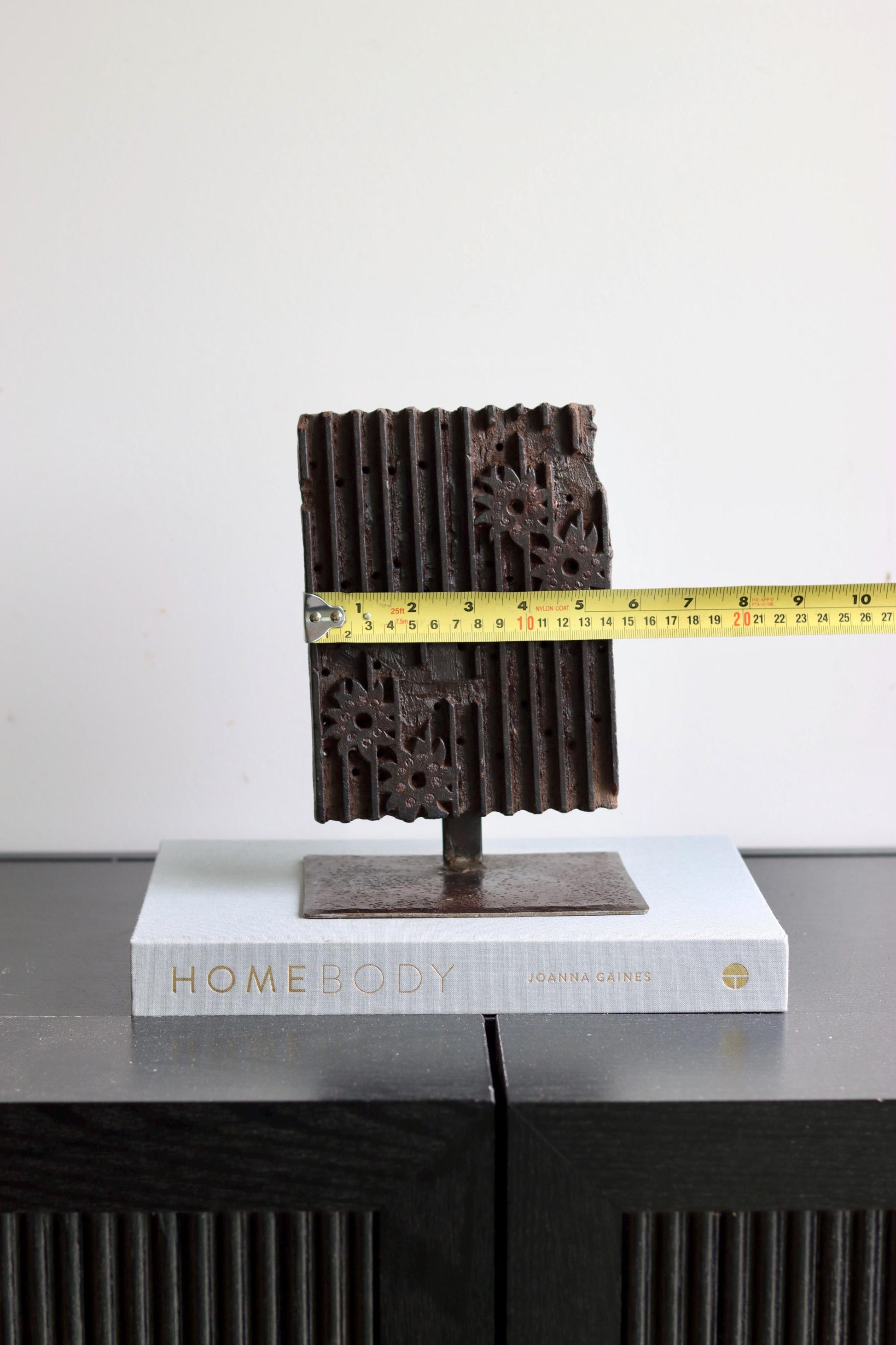 Vintage Block Print Stamp on Stand