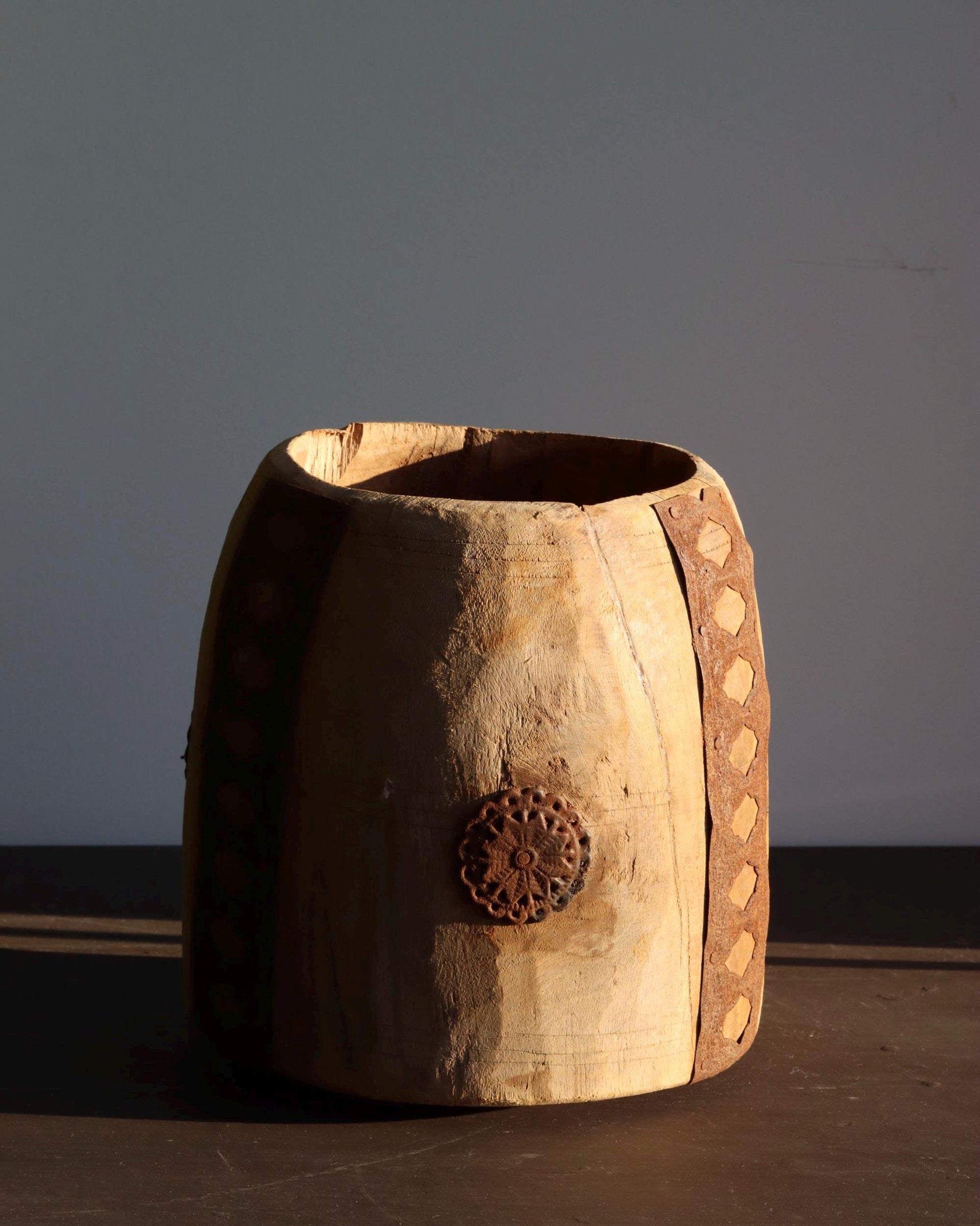Vintage Wooden Maana Planter