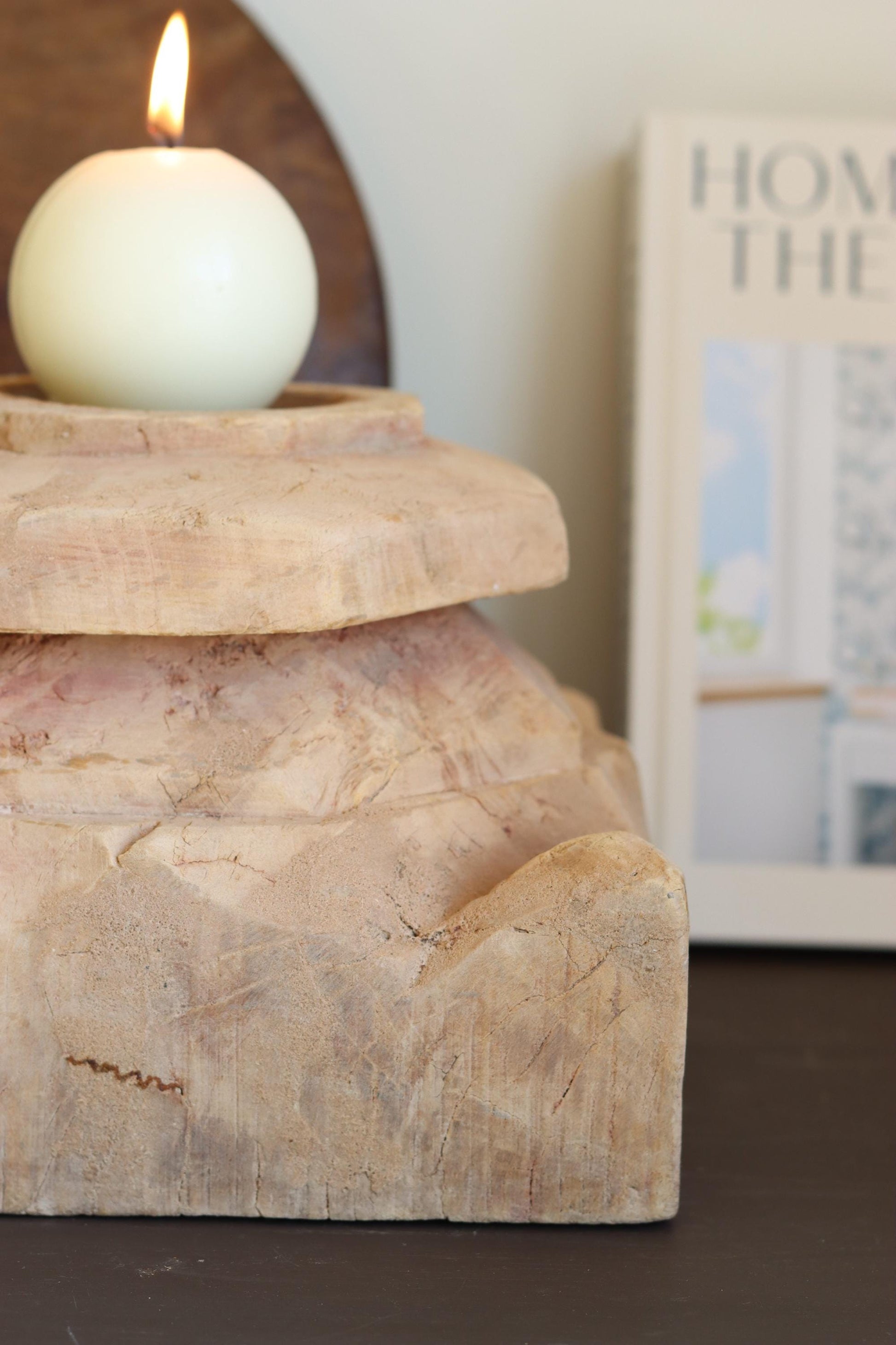 Vintage Column Base Candle Holder