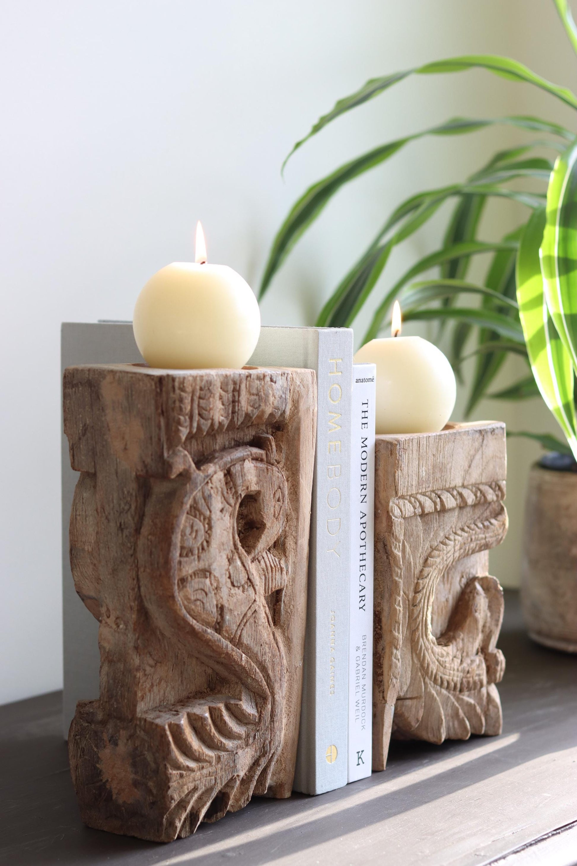 Vintage Corbel Candle Holder / Book End