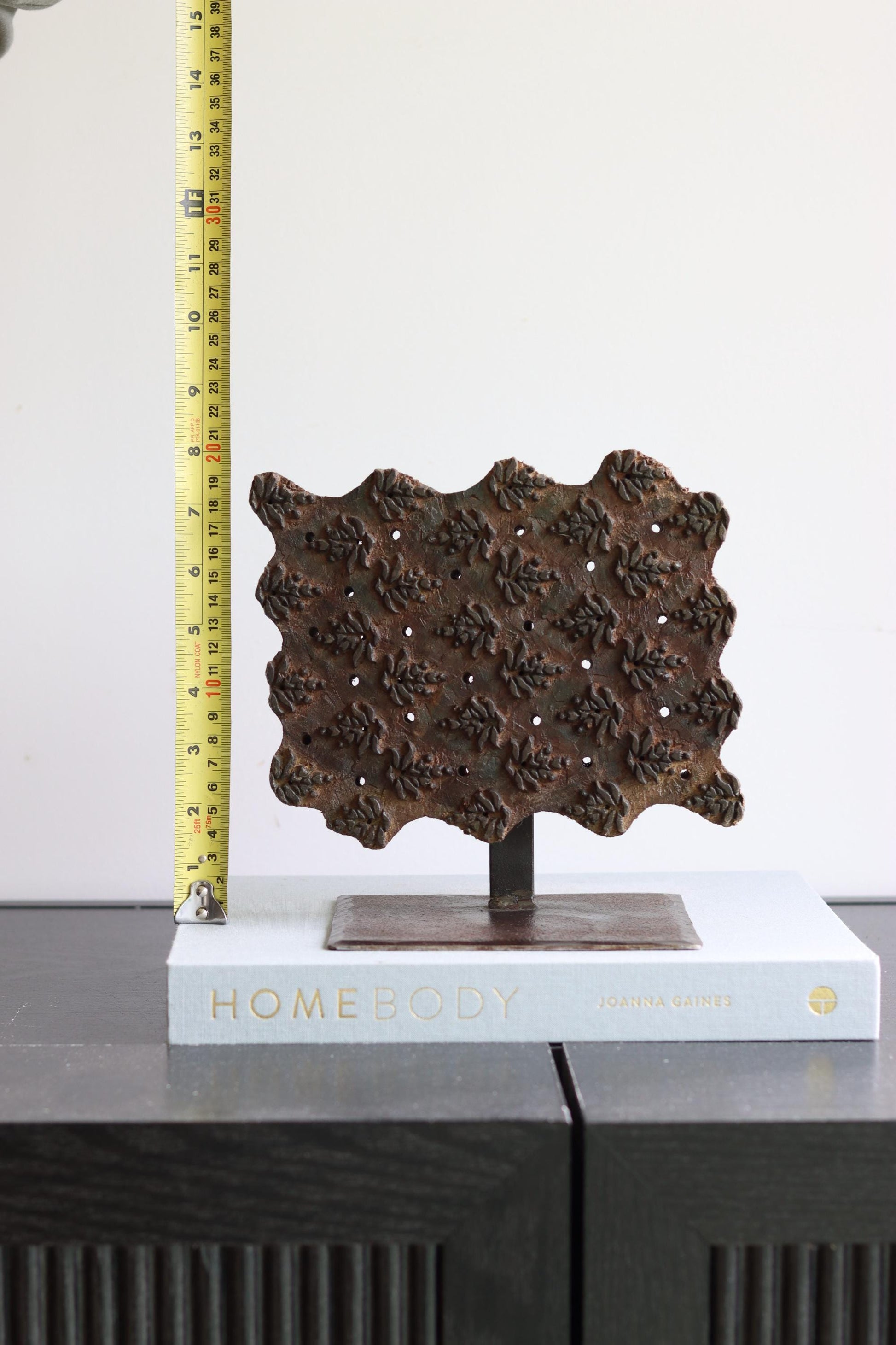 Vintage Block Print Stamp on Stand