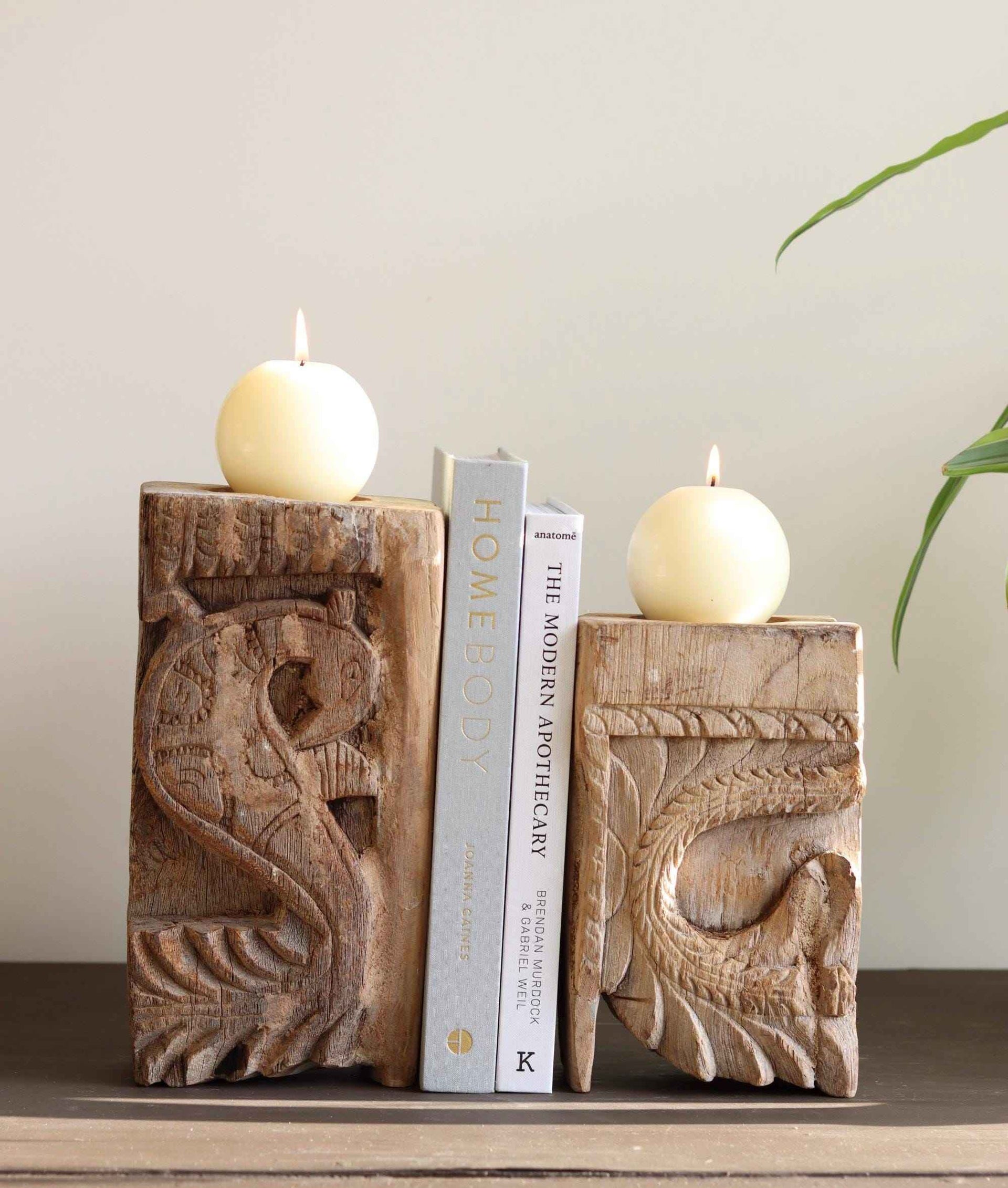 Vintage Corbel Candle Holder / Book End