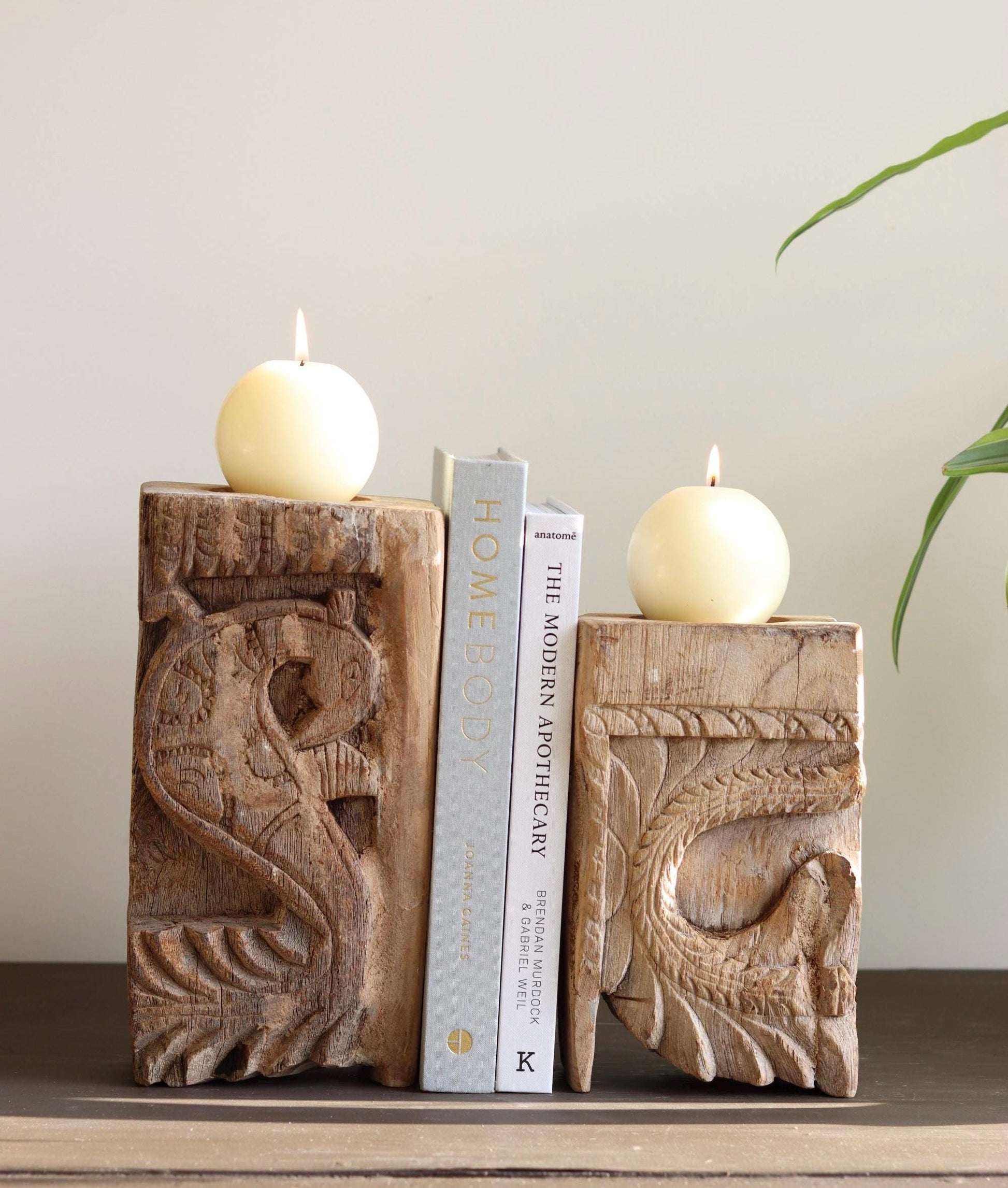 Vintage Corbel Candle Holder / Book End