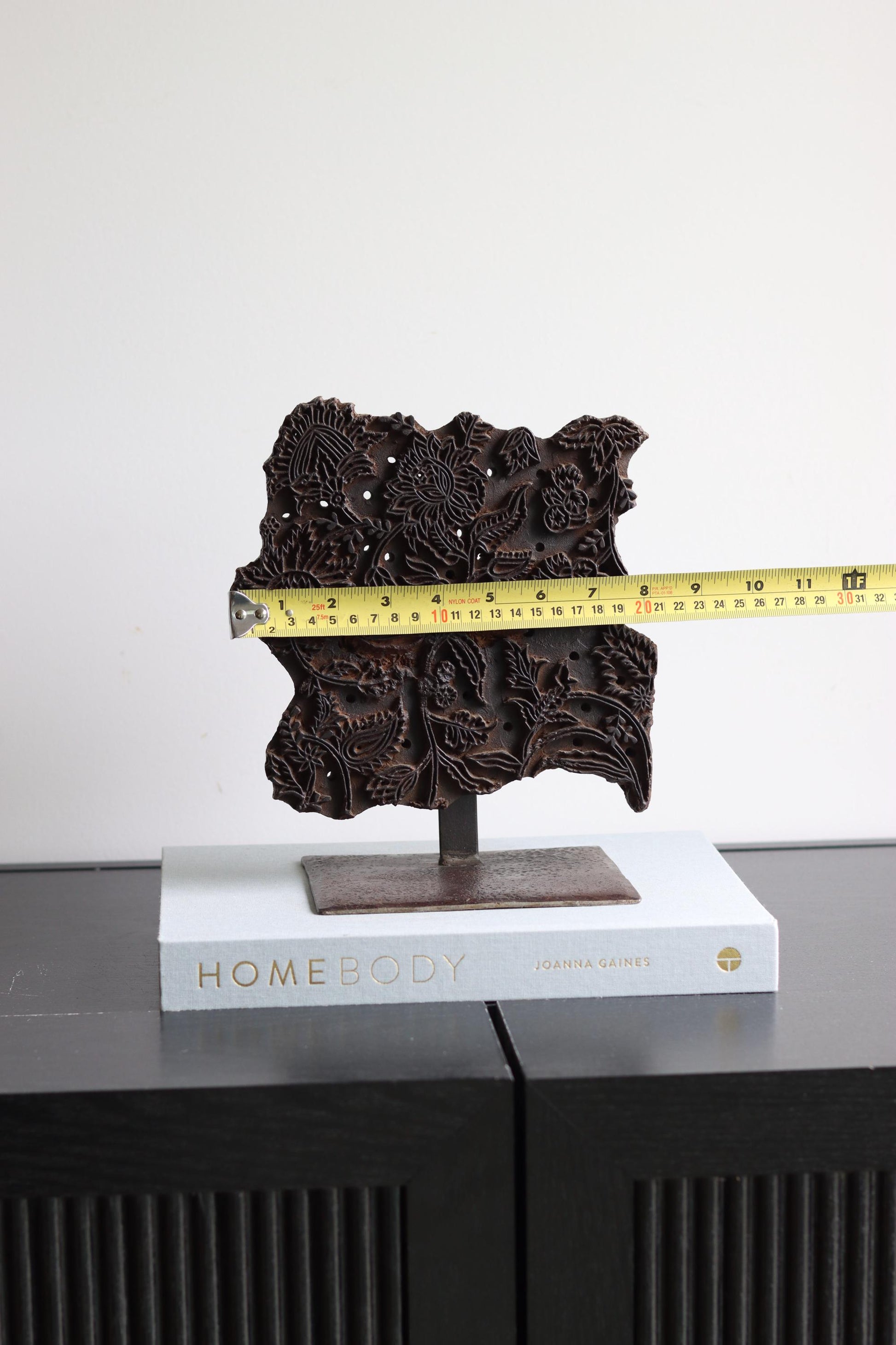Vintage Block Print Stamp on Stand