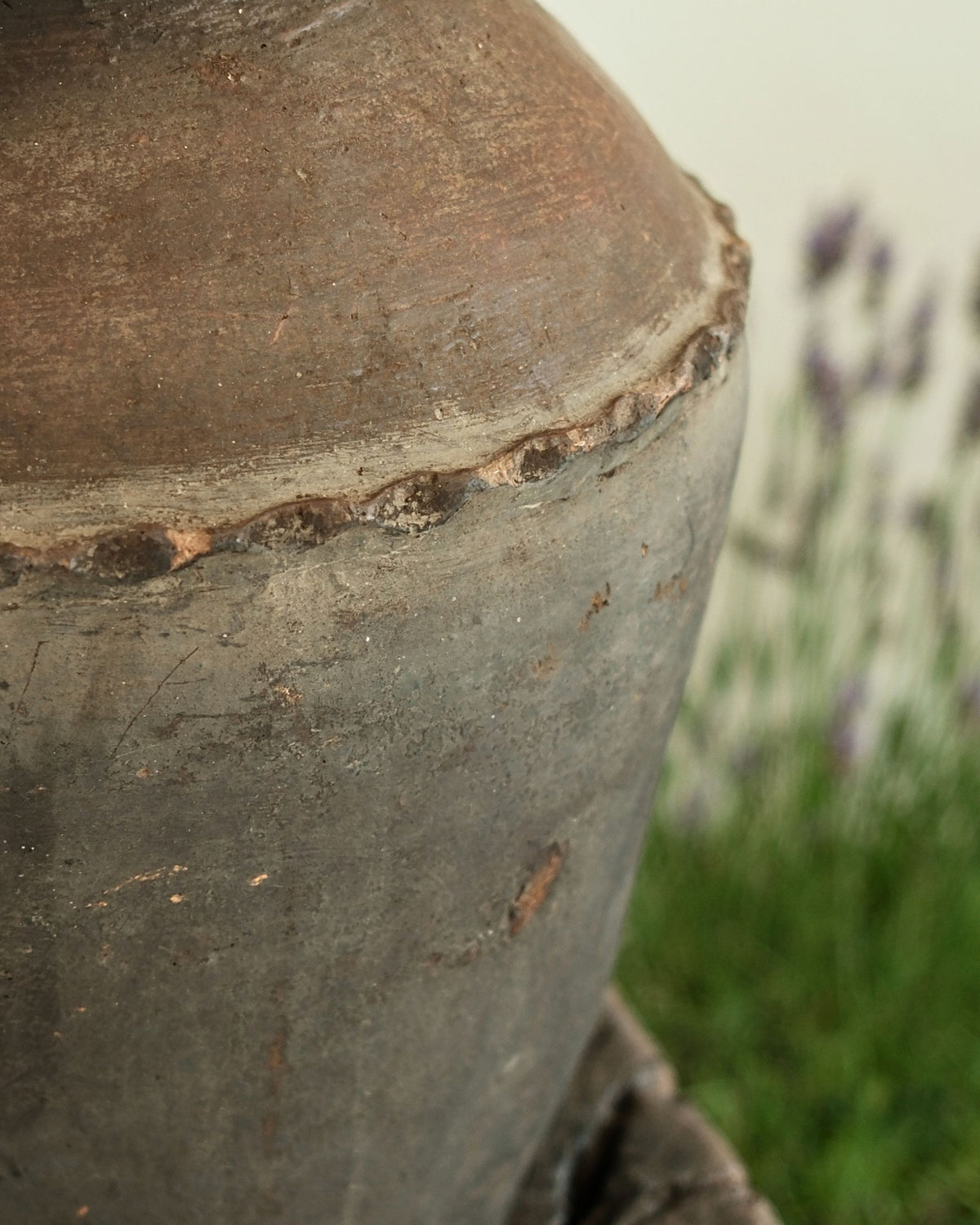 Antique Brown Terracota Vase