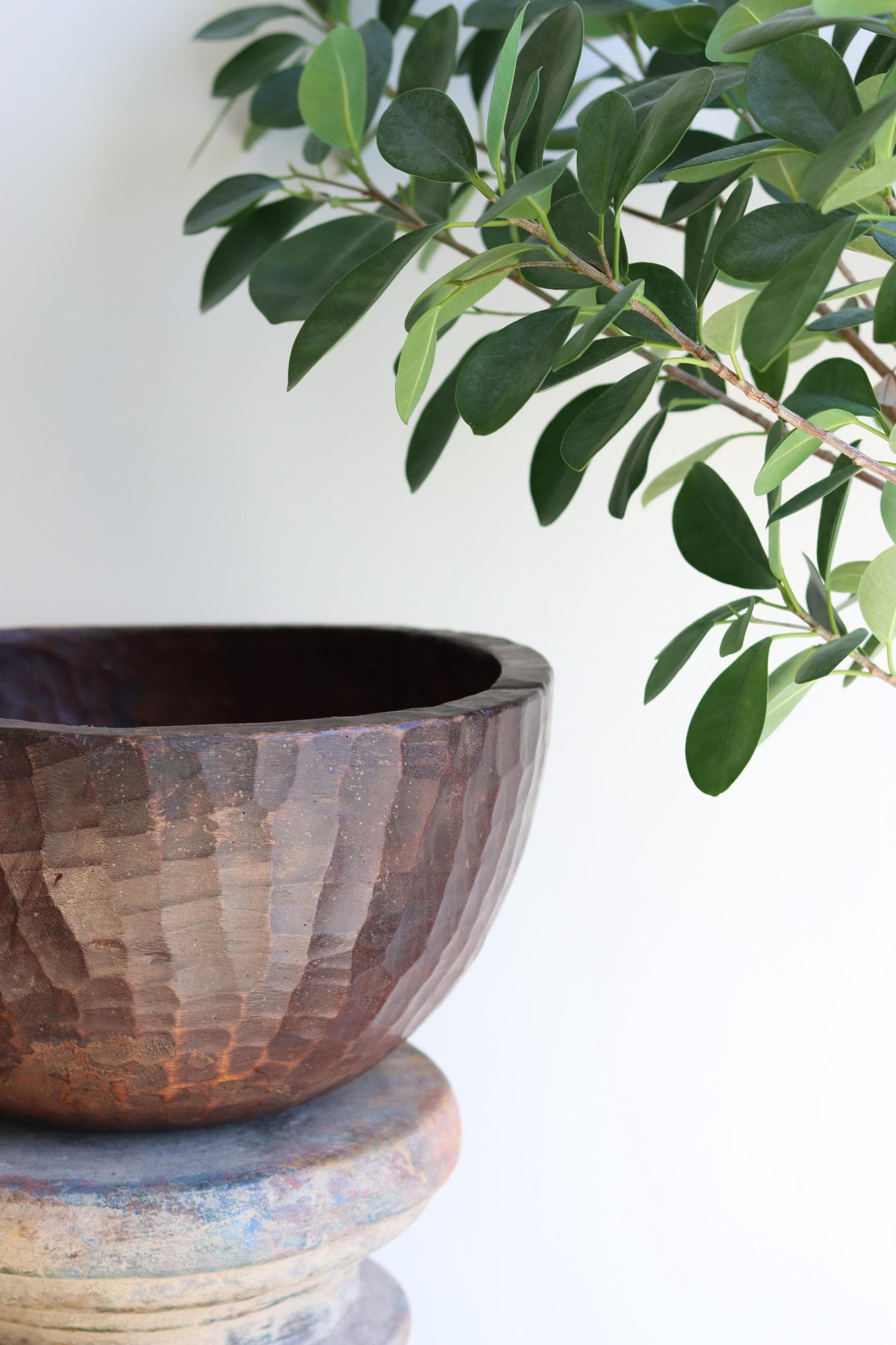 Vintage Naga Primitive Wooden Bowl