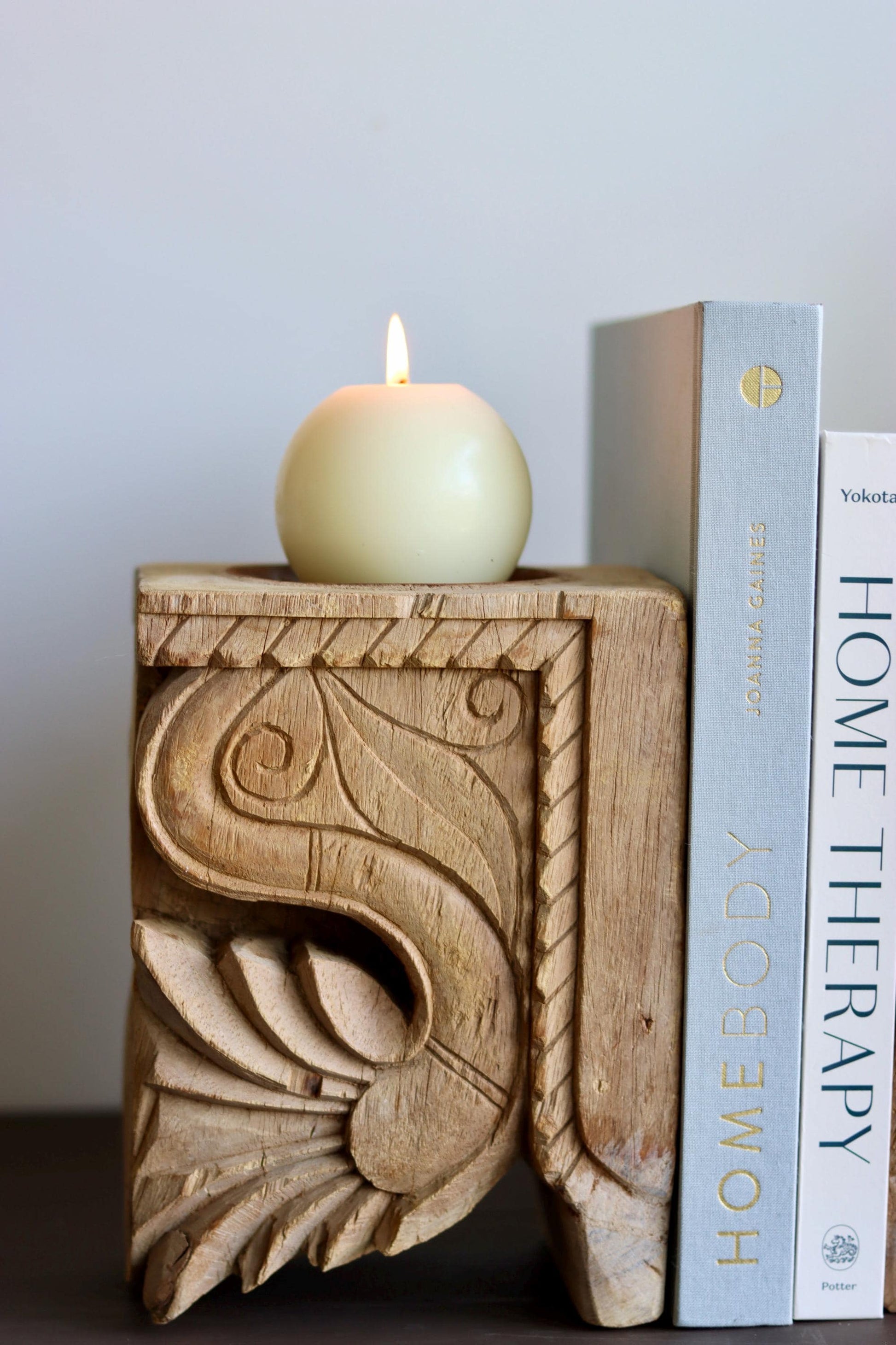 Vintage Corbel Candle Holder & Bookend