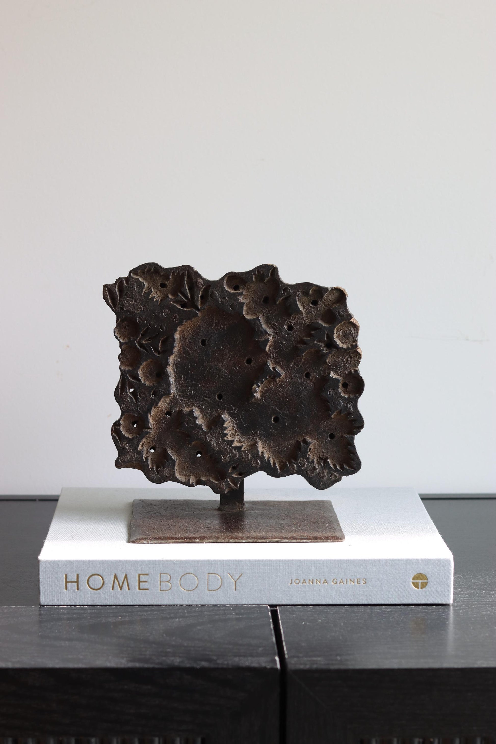Vintage Block Print Stamp on Stand