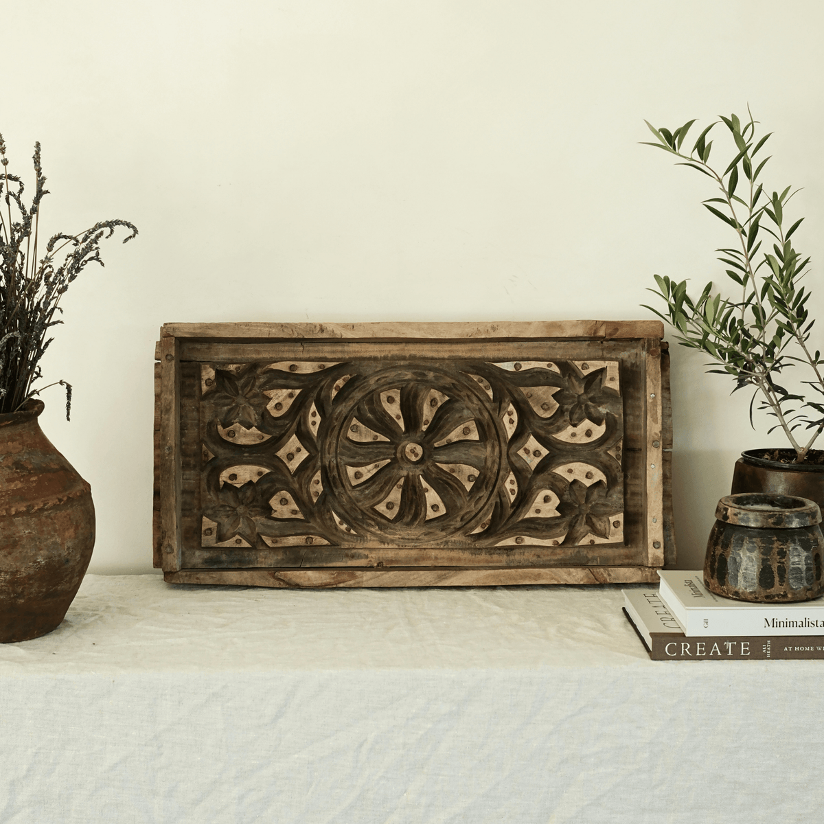 Antique Wooden Concrete Mold