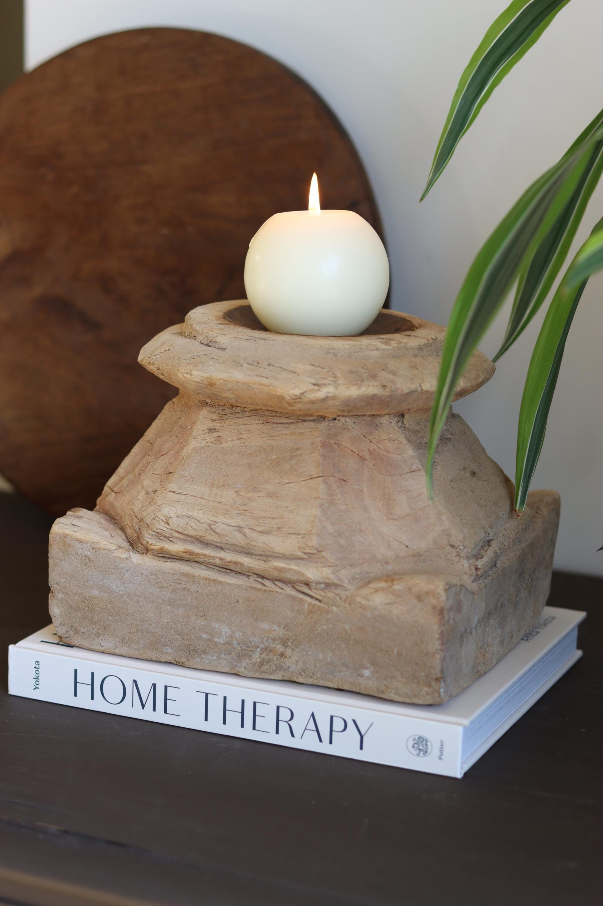 Vintage Column Base Candle Holder