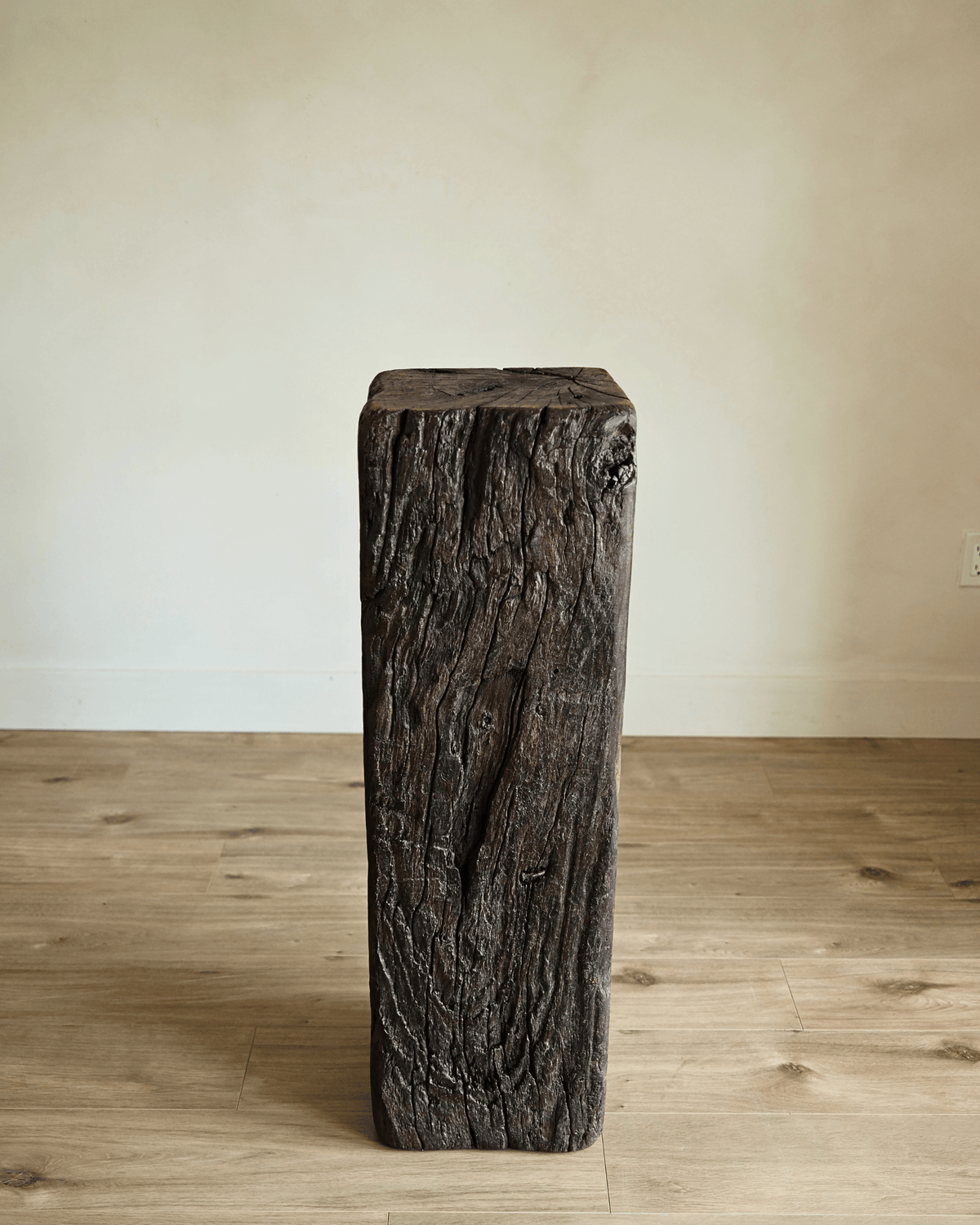 Antique Teak Wood 38" Column