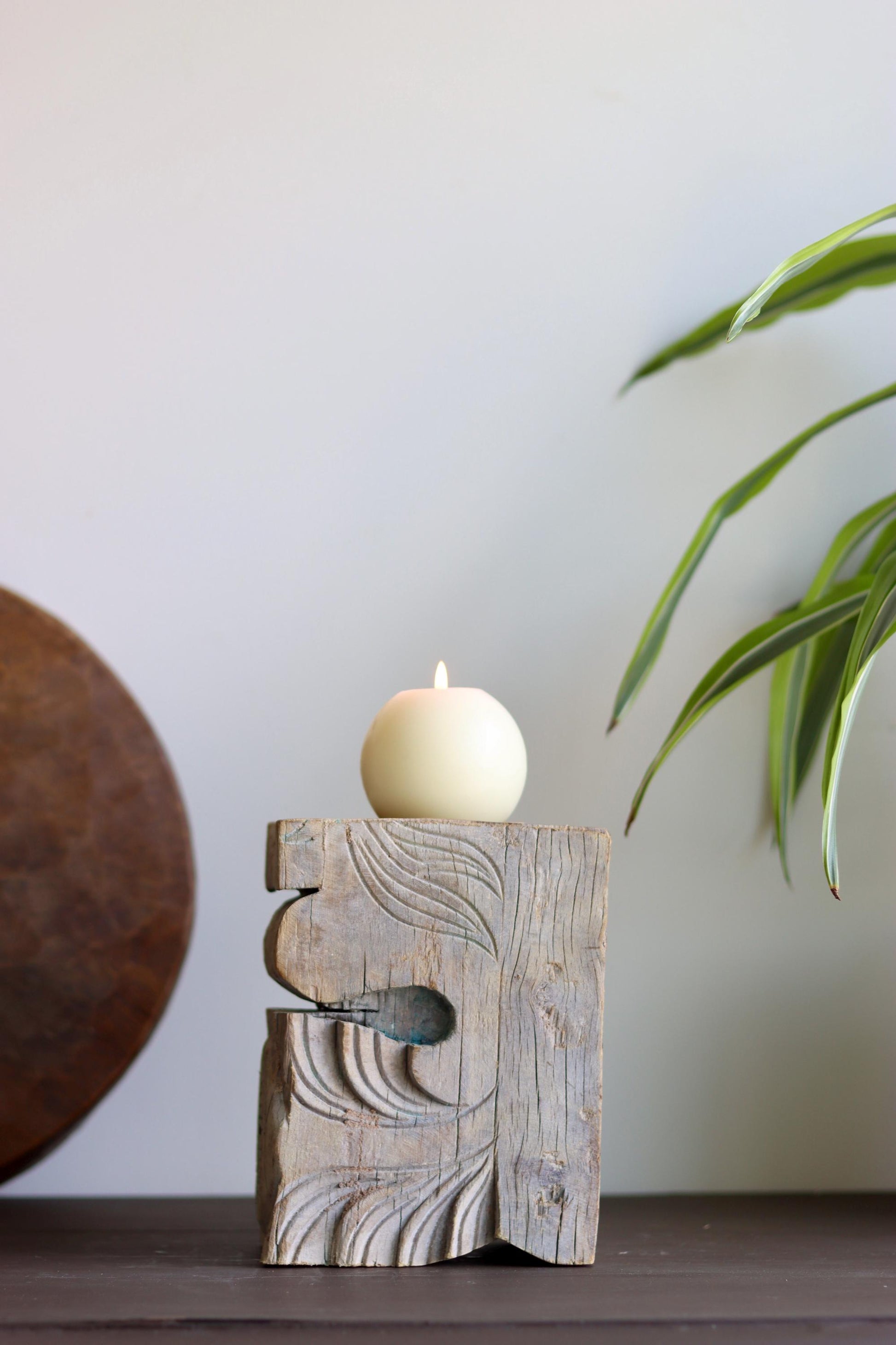Vintage Corbel Candle Holder & Bookend