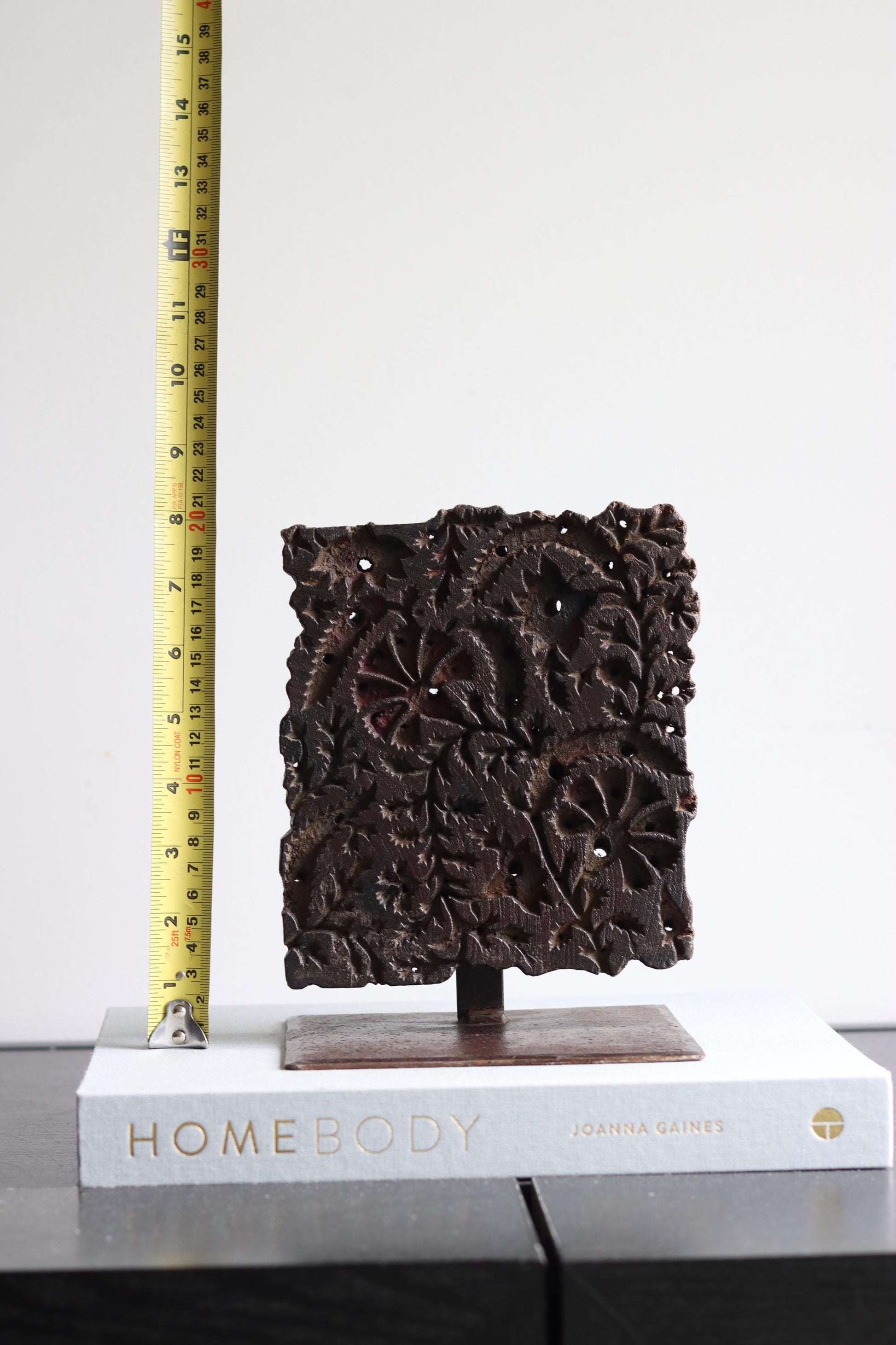 Vintage Block Print Stamp on Stand