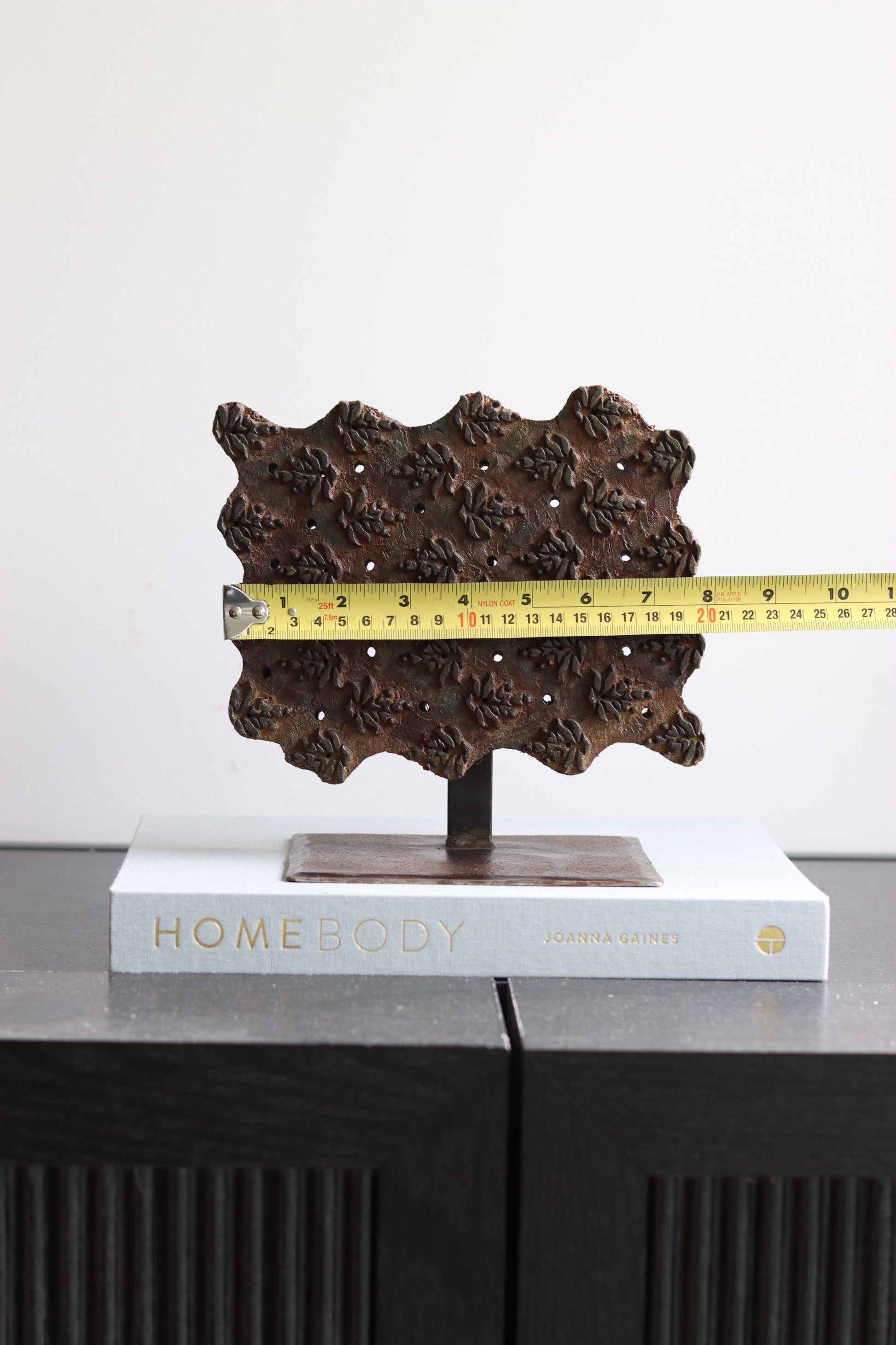 Vintage Block Print Stamp on Stand