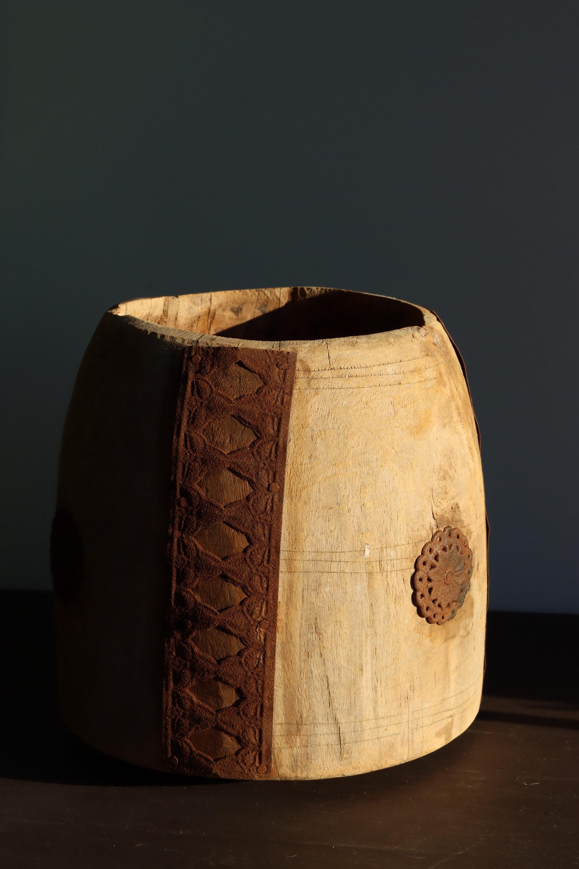 Vintage Wooden Maana Planter