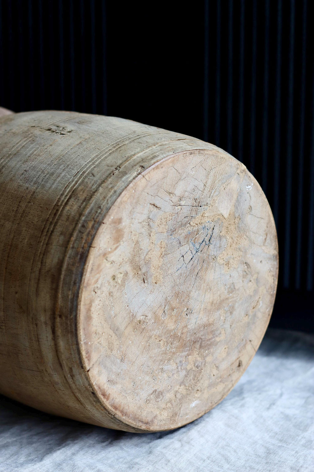 XL Vintage Himachal Teak Wood Pot