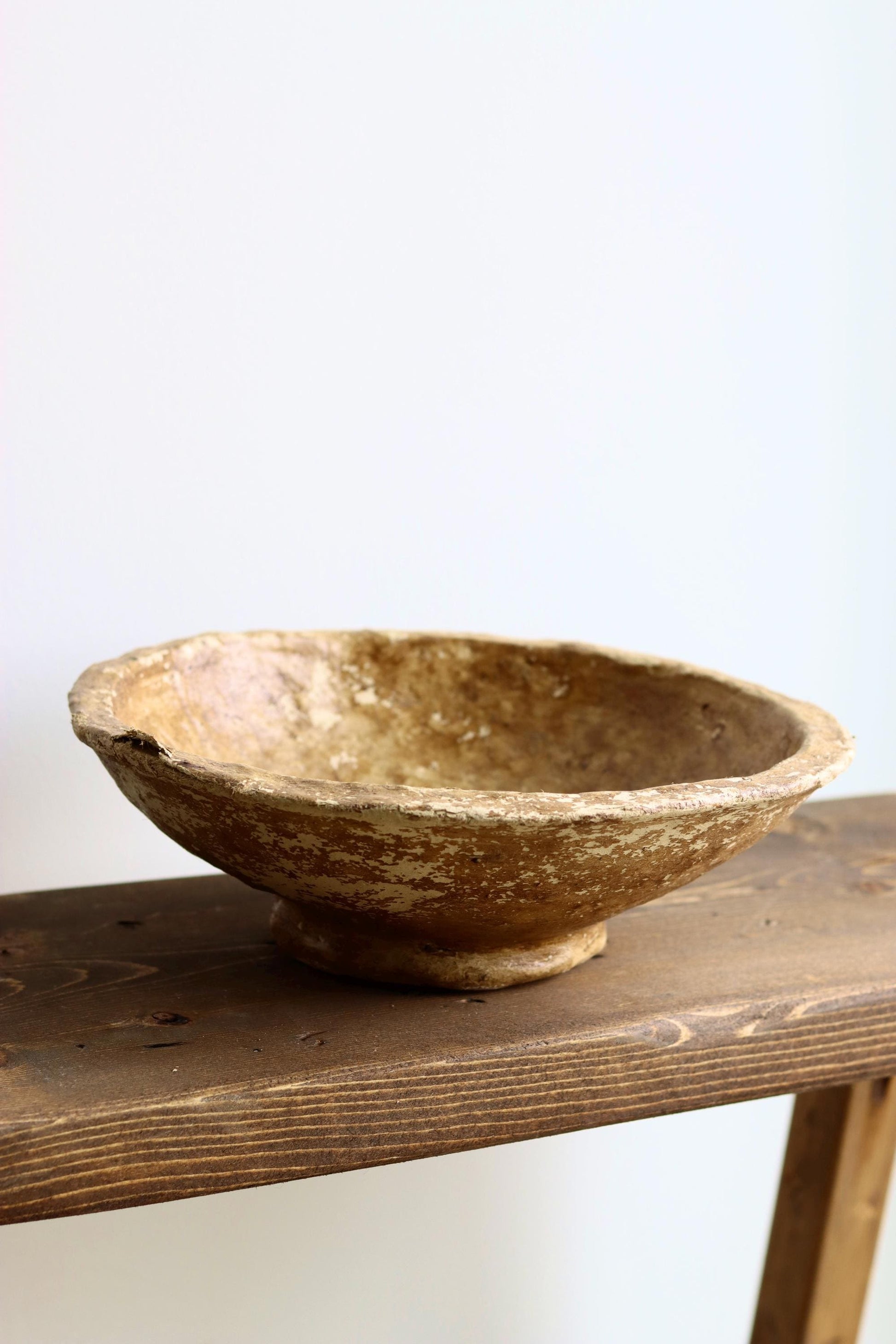 Antique 20th Century Paper Mache Bowl