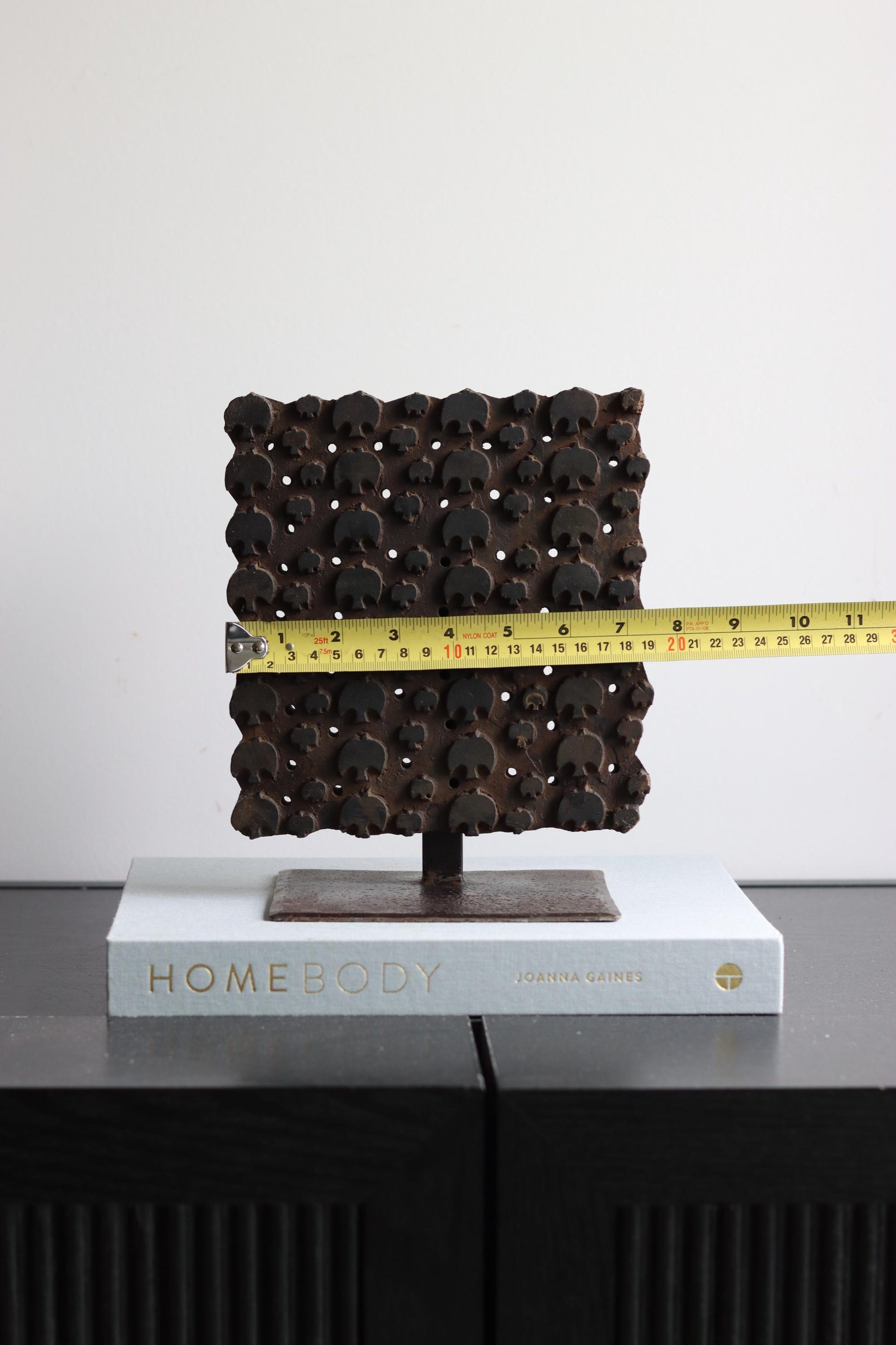 Vintage Block Print Stamp on Stand