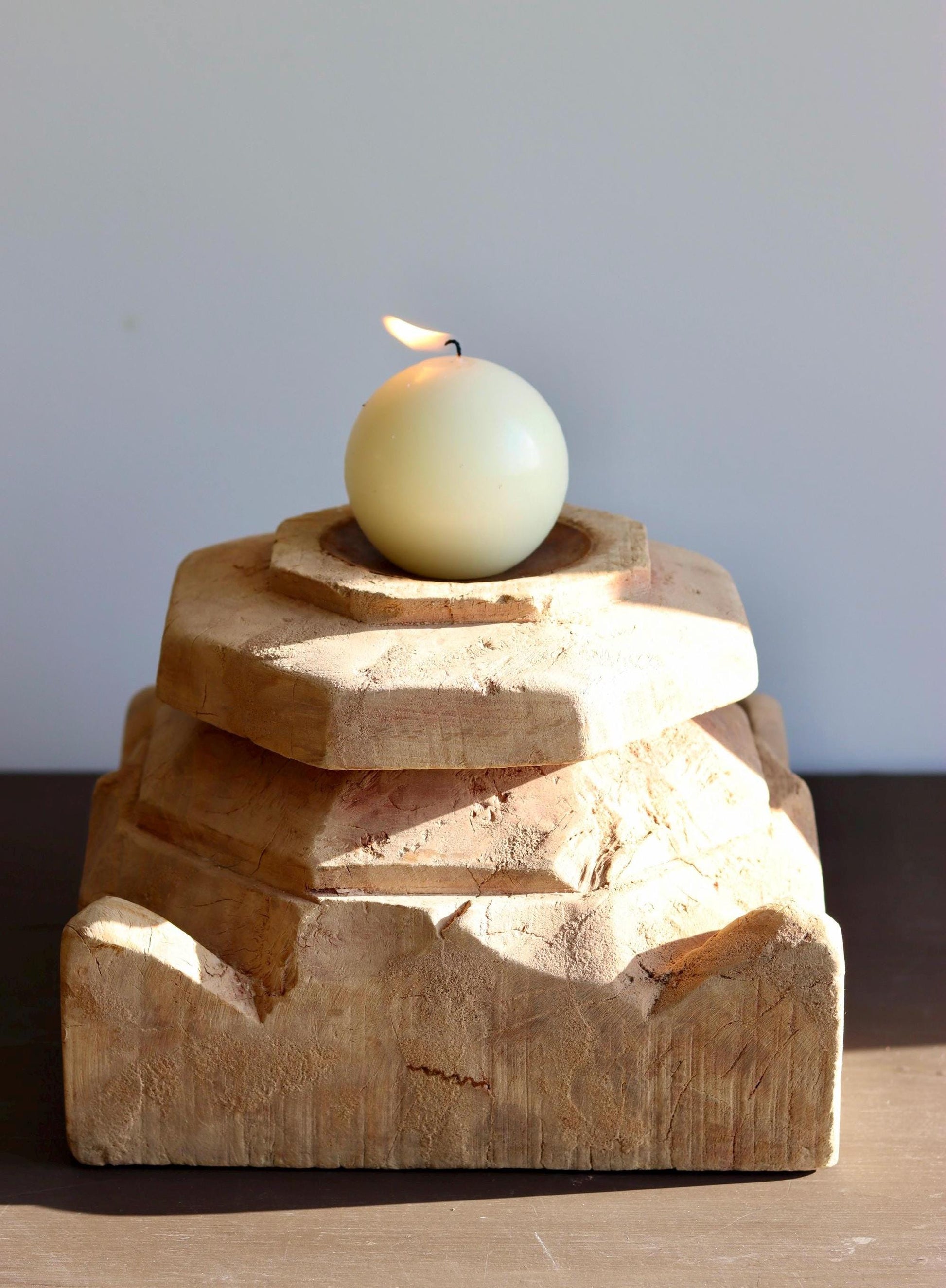 Vintage Column Base Candle Holder