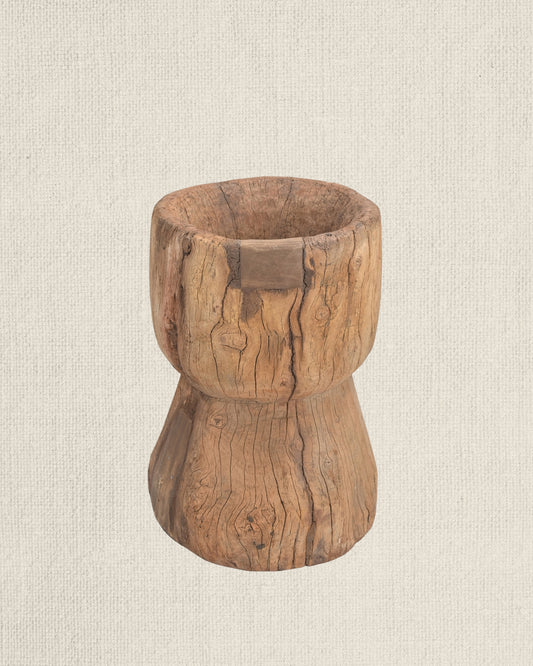 Vintage Teak Ukhali Bowl