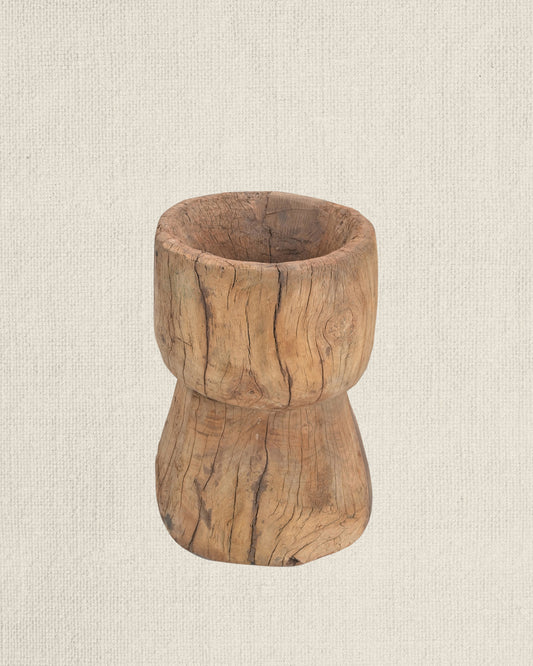 Vintage Teak Ukhali Bowl