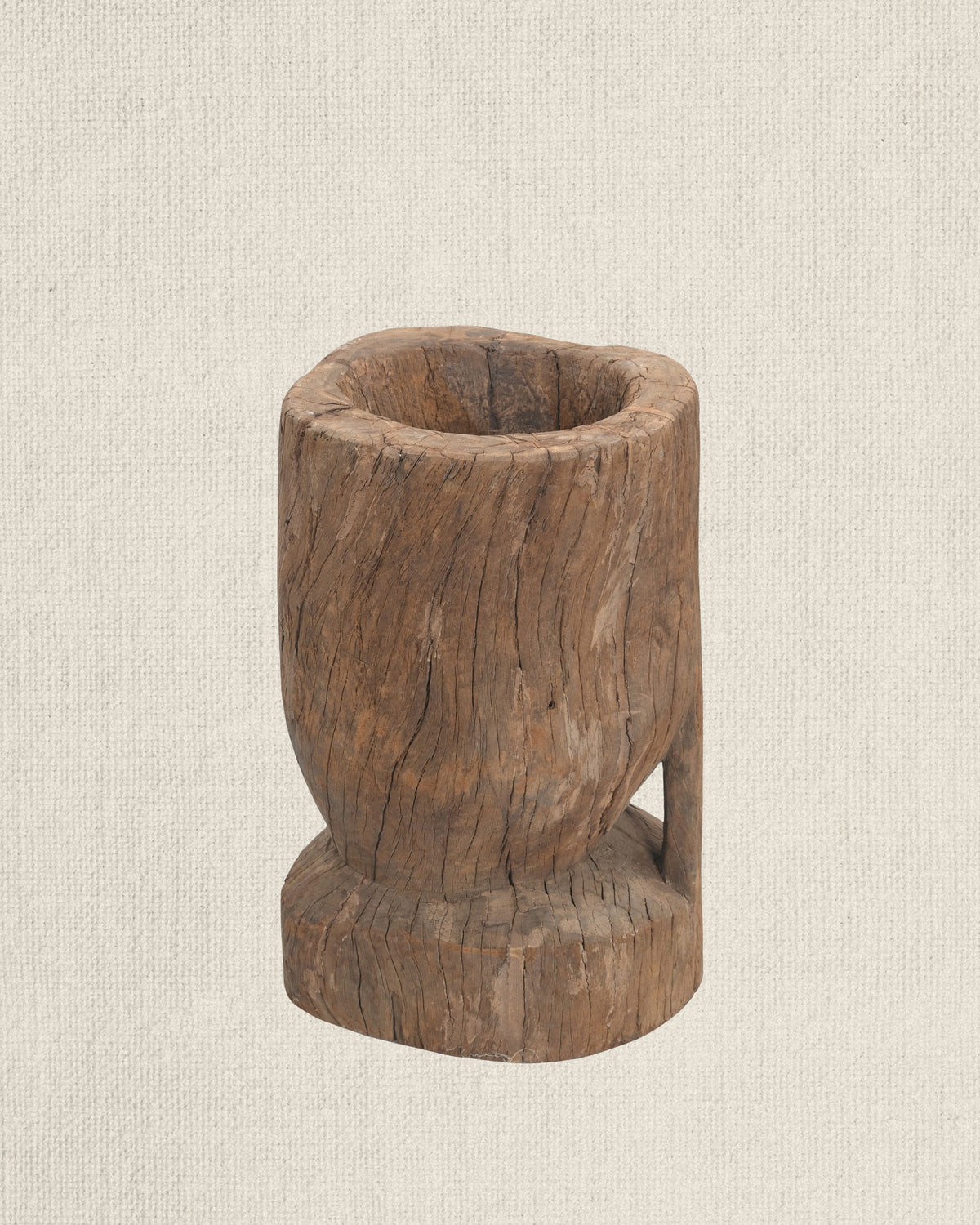 Teak Ukhali Planter 18"
